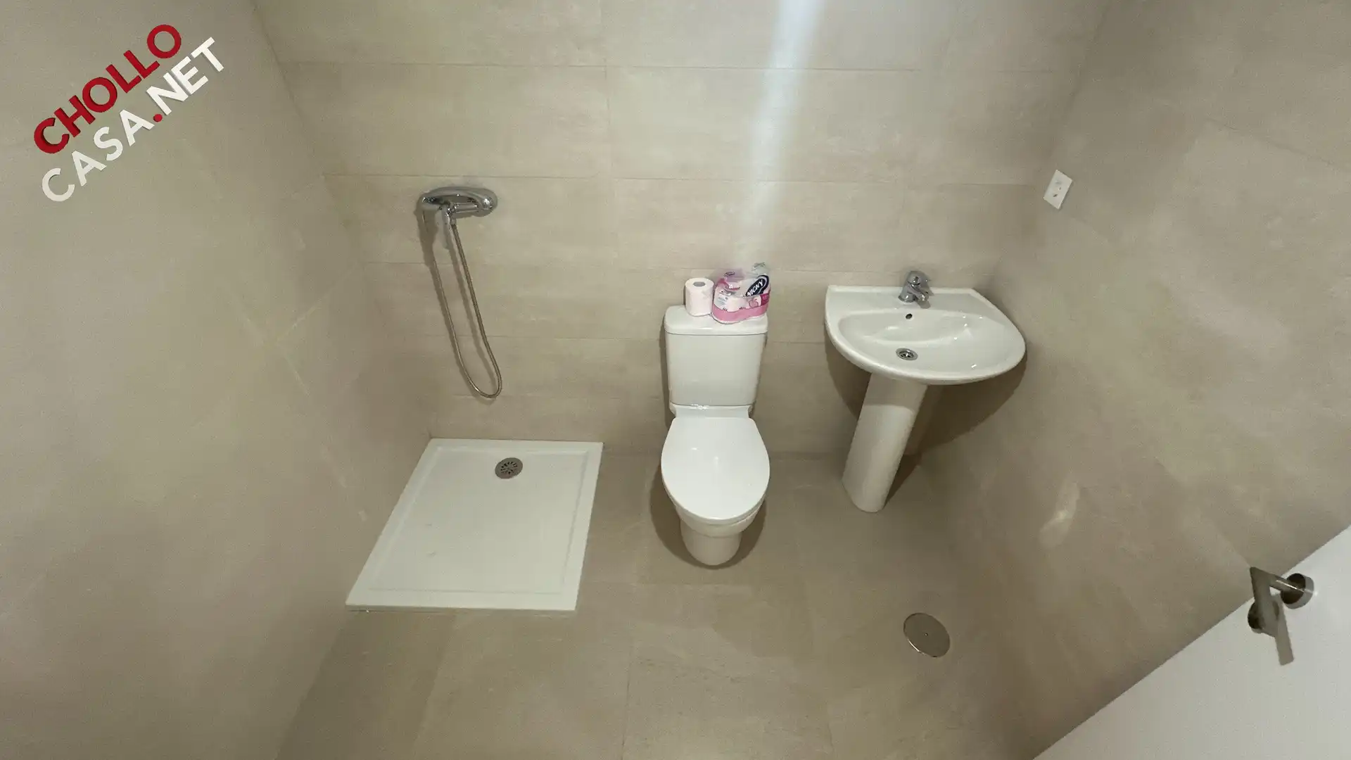 Badezimmer von Wohnung zum Verkauf in Málaga mit Klimaanlage, Heizung und Parkett