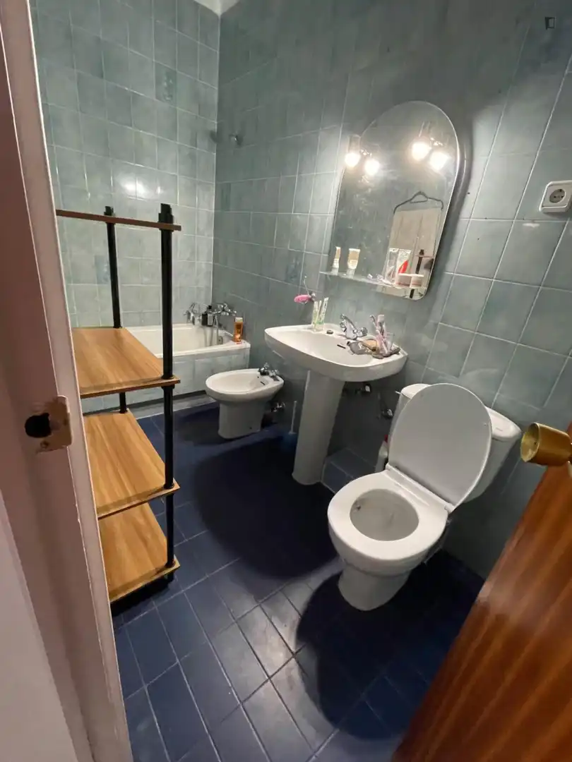 Baño de Apartamento para compartir en Barcelona con Amueblado, Horno y Lavadora