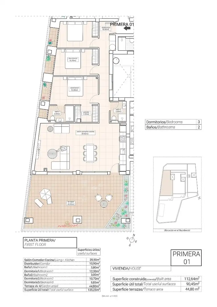 Apartment with terrace for sale in Hondón de las Nieves / El Fondó de les Neus, imagen 26