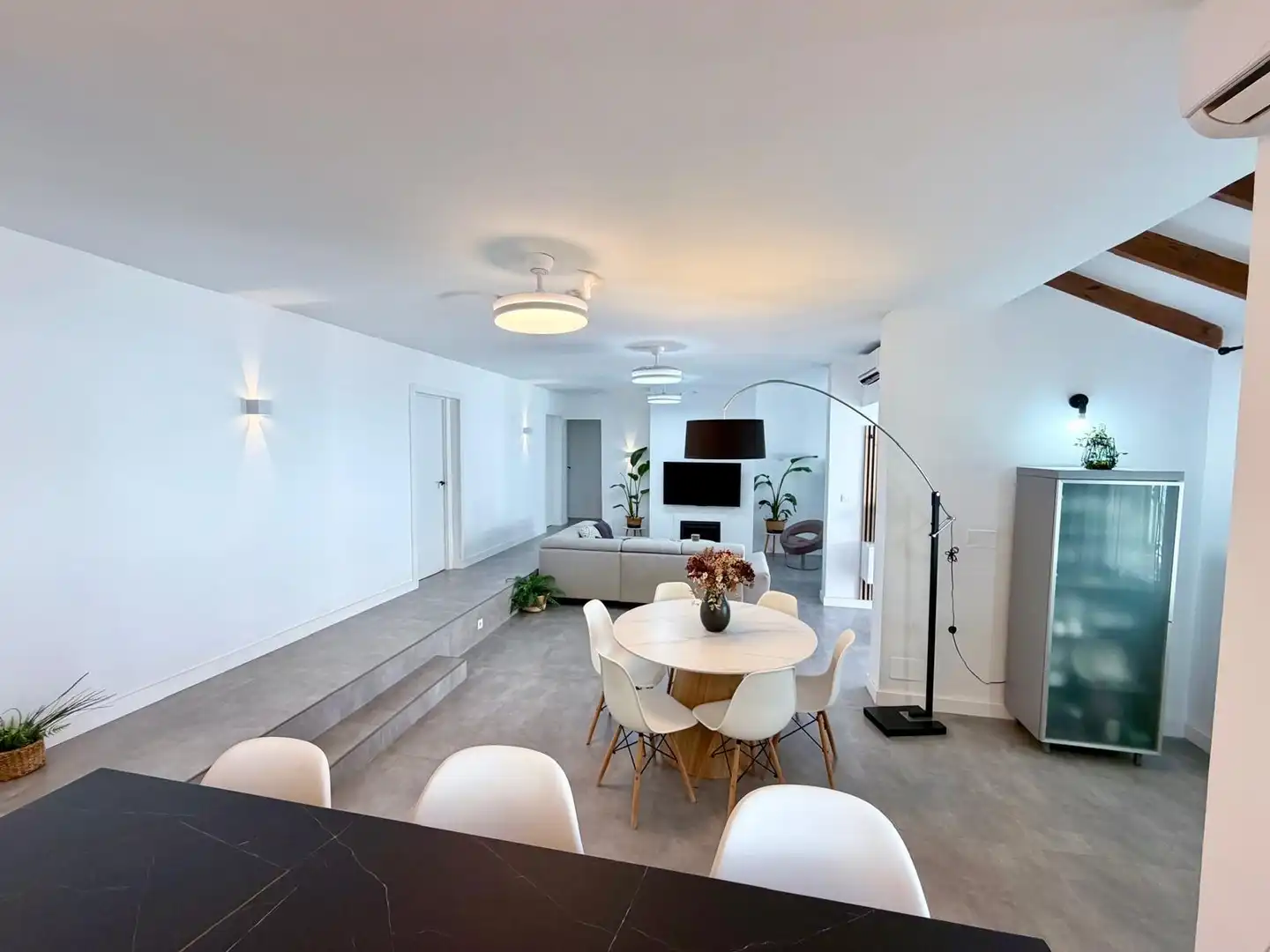 Living room of Houses for sale in Roquetas de Mar  with Air Conditioner, Heating and Private garden