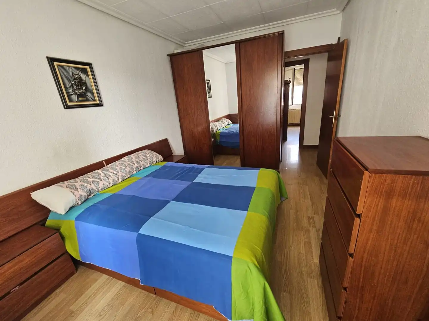 Bedroom of Flat for sale in  Logroño  with Heating, Parquet flooring and Terrace