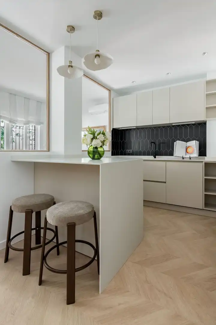 Kitchen of Apartments for rent in Madrid  with Air Conditioner, Heating and Furnished