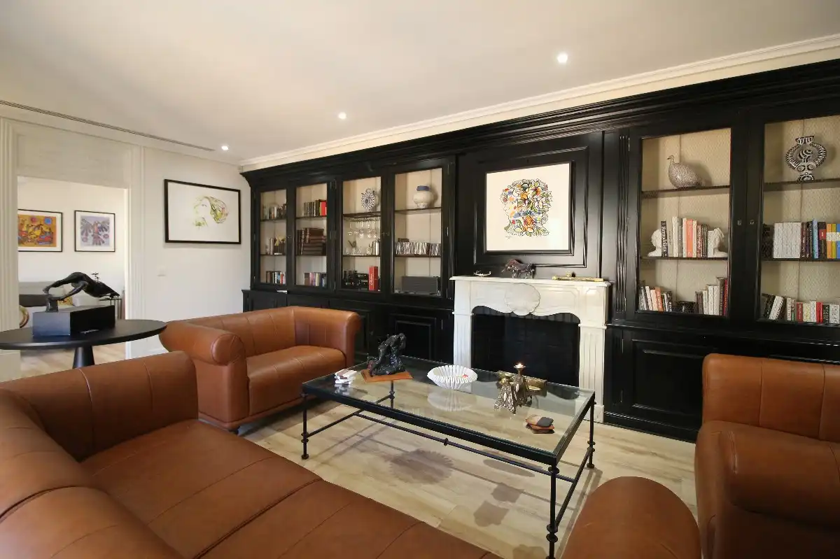 Sala d'estar de Pis en venda en  Palma de Mallorca amb Aire condicionat, Parquet i Moblat