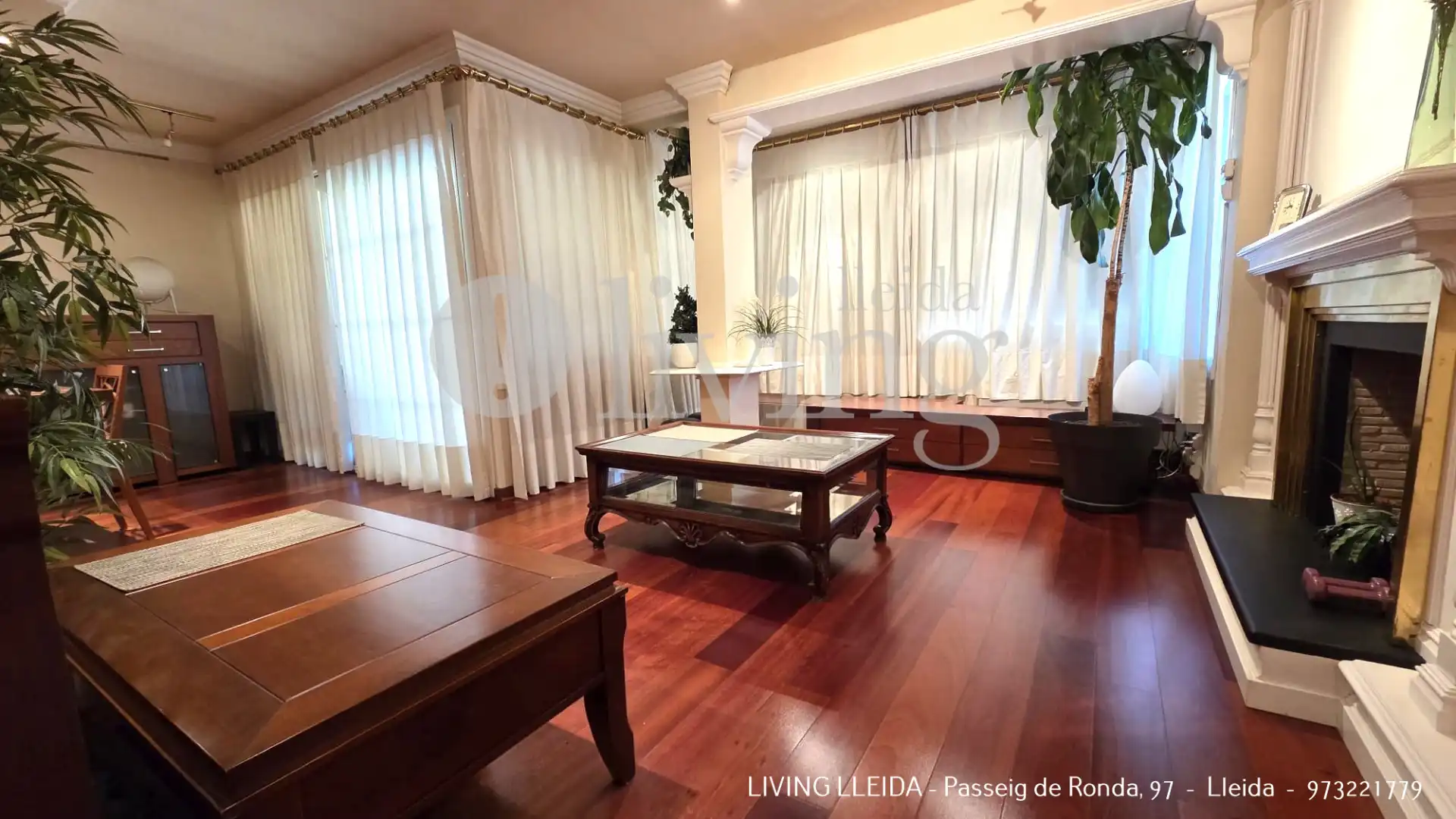 Wohnzimmer von Wohnung zum Verkauf in Lleida mit Klimaanlage, Heizung und Parkett