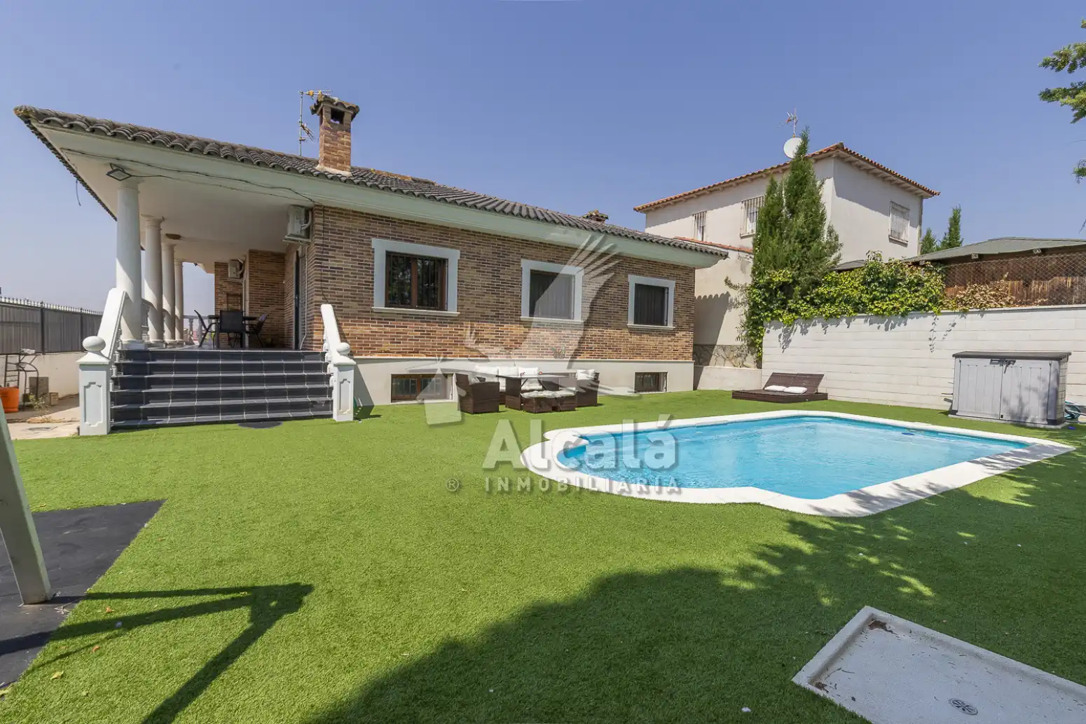 Jardí de Casa o xalet en venda en Santa Olalla amb Aire condicionat, Calefacció i Piscina