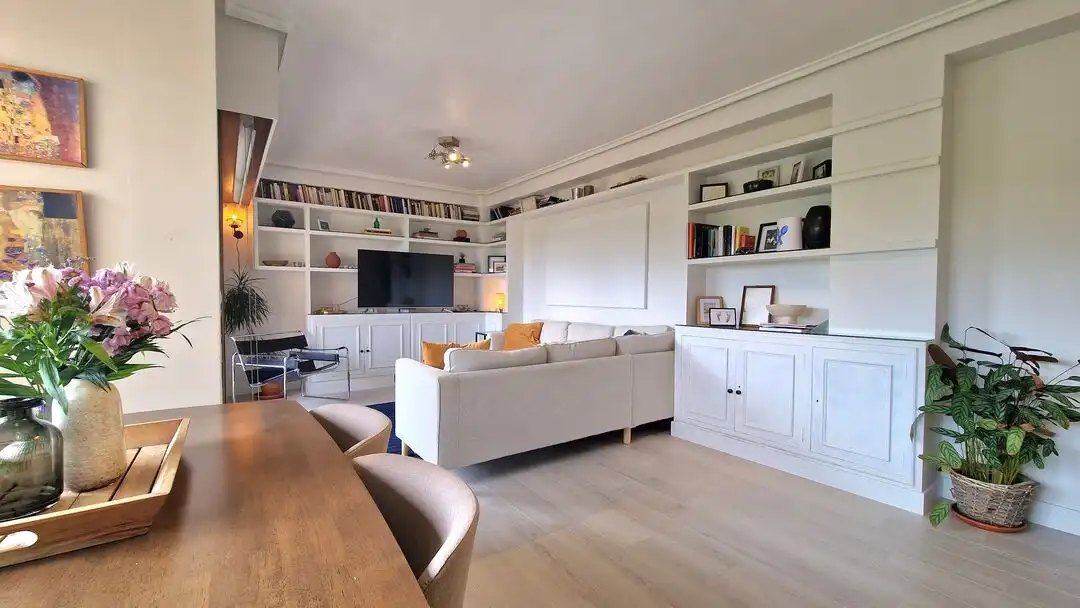 Wohnzimmer von Wohnung zum Verkauf in Donostia - San Sebastián  mit Heizung, Terrasse und Balkon
