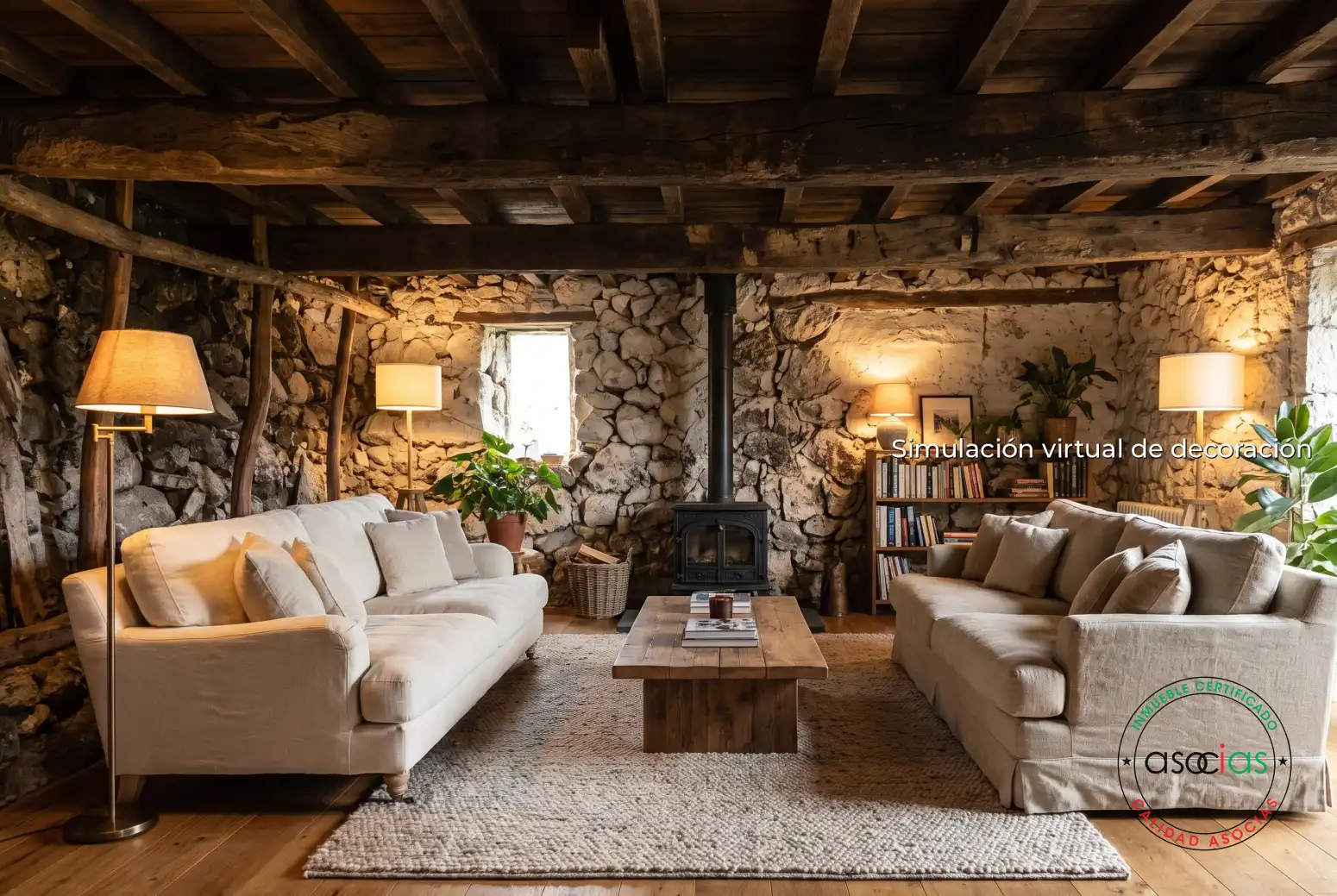 Sala de estar de Casa o chalet en venta en Quirós con Calefacción