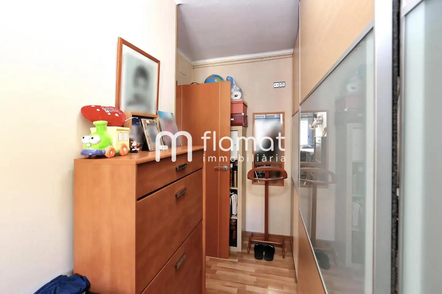 Schlafzimmer von Wohnung zum Verkauf in Badalona mit Klimaanlage, Heizung und Balkon
