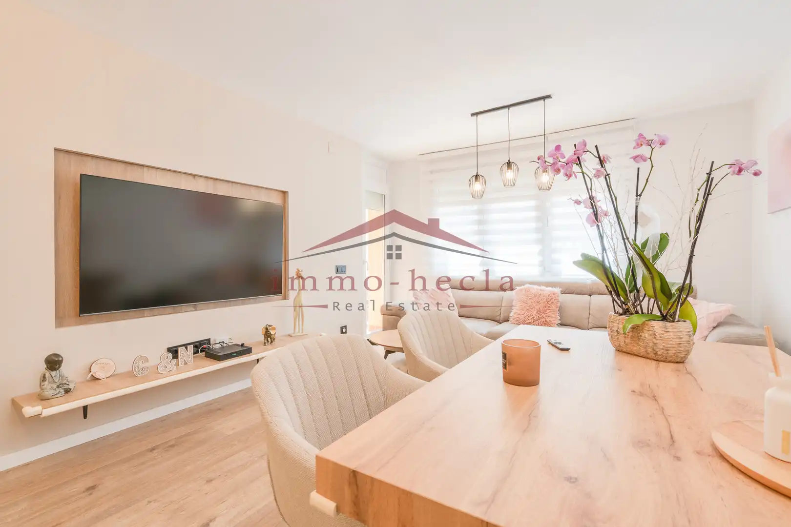 Wohnzimmer von Wohnung zum Verkauf in Santa Margarida de Montbui mit Heizung und Balkon