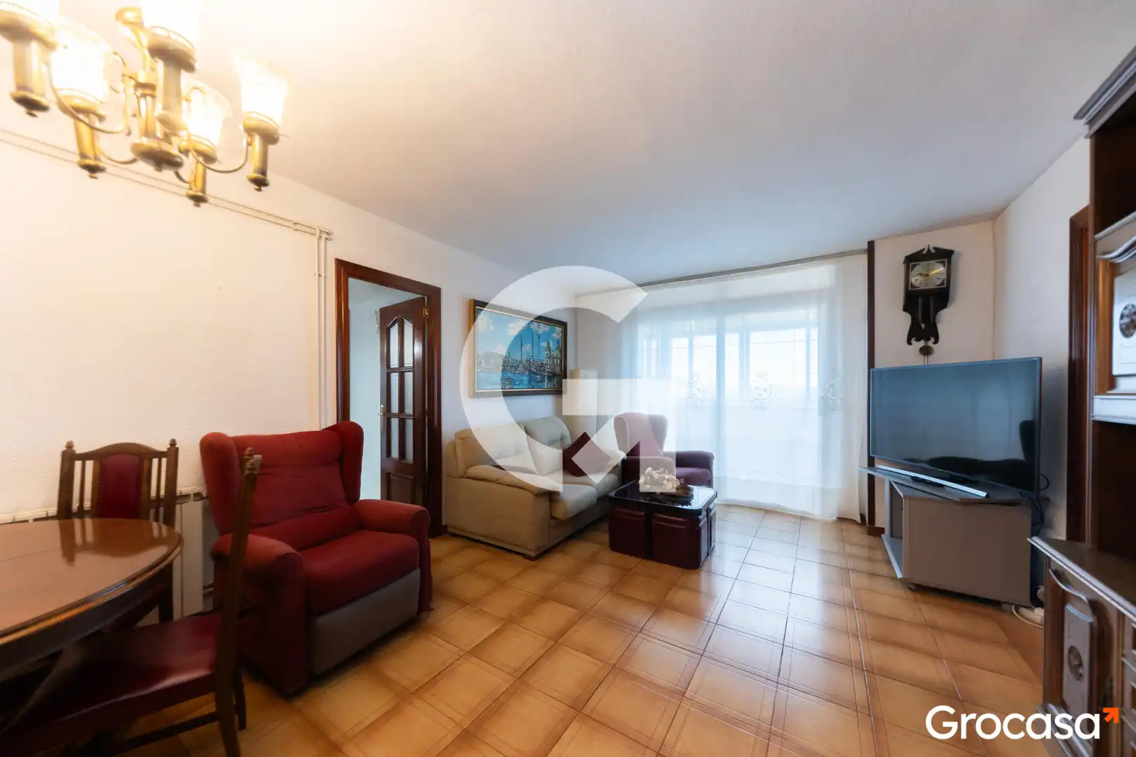 Living room of Flat for sale in L'Hospitalet de Llobregat  with Heating, Oven and Balcony