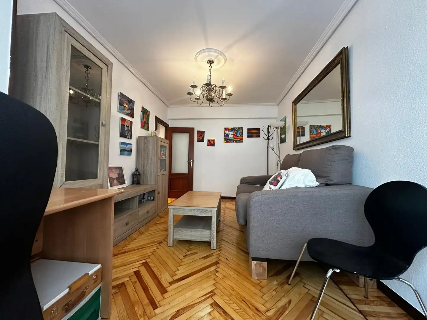 Sala de estar de Piso en venta en Santander con Calefacción y Parquet