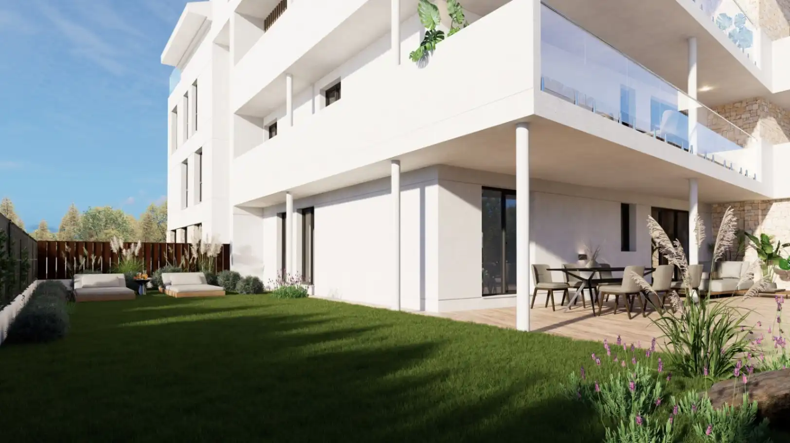 Vista exterior de Apartamento en venta en Jávea / Xàbia con Jardín privado