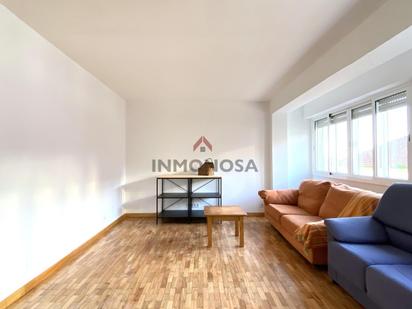 Living room of Flat for sale in Ferrol  with Heating, Parquet flooring and Furnished