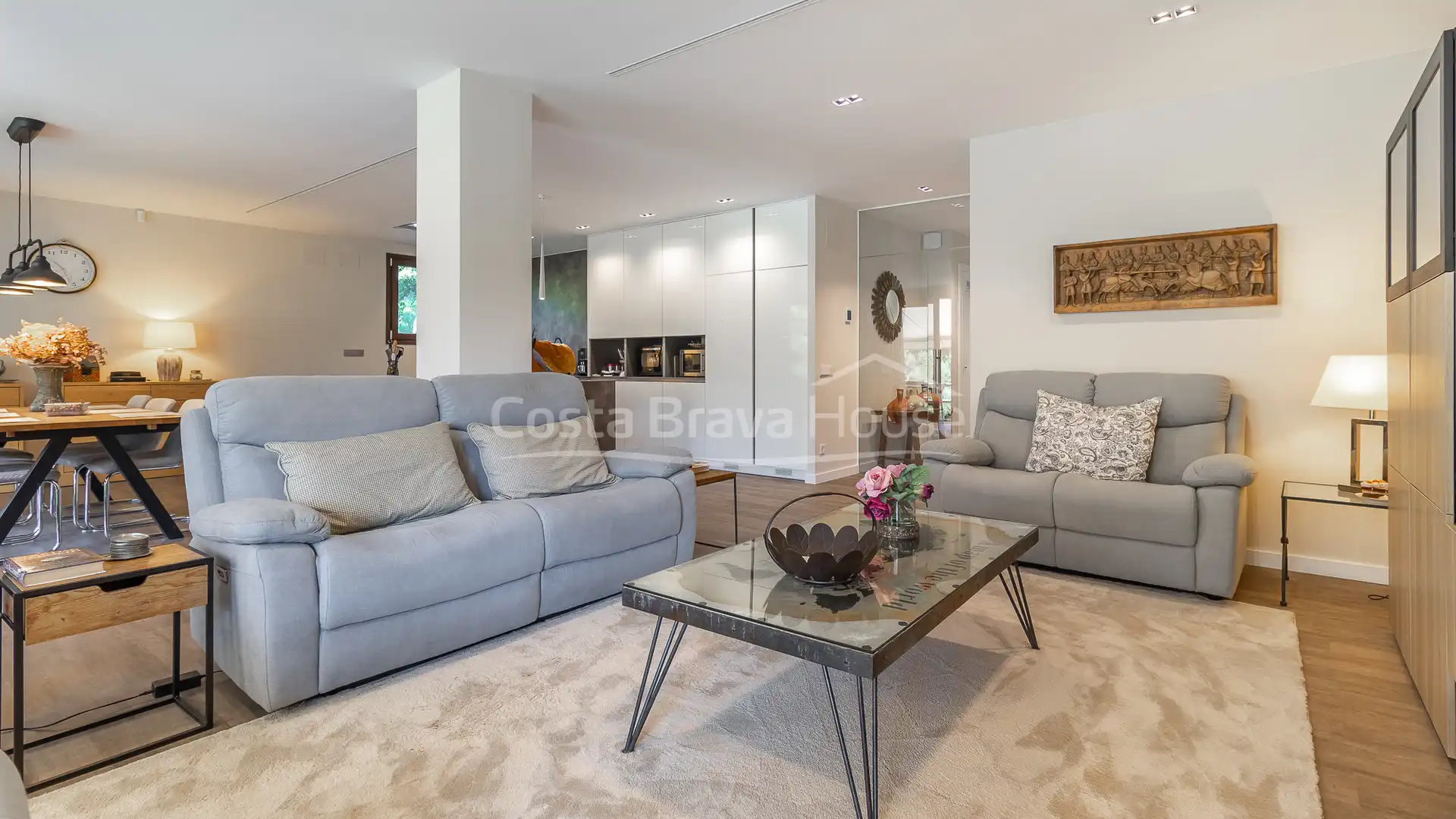 Living room of Houses for sale in Begur  with Air Conditioner, Heating and Private garden
