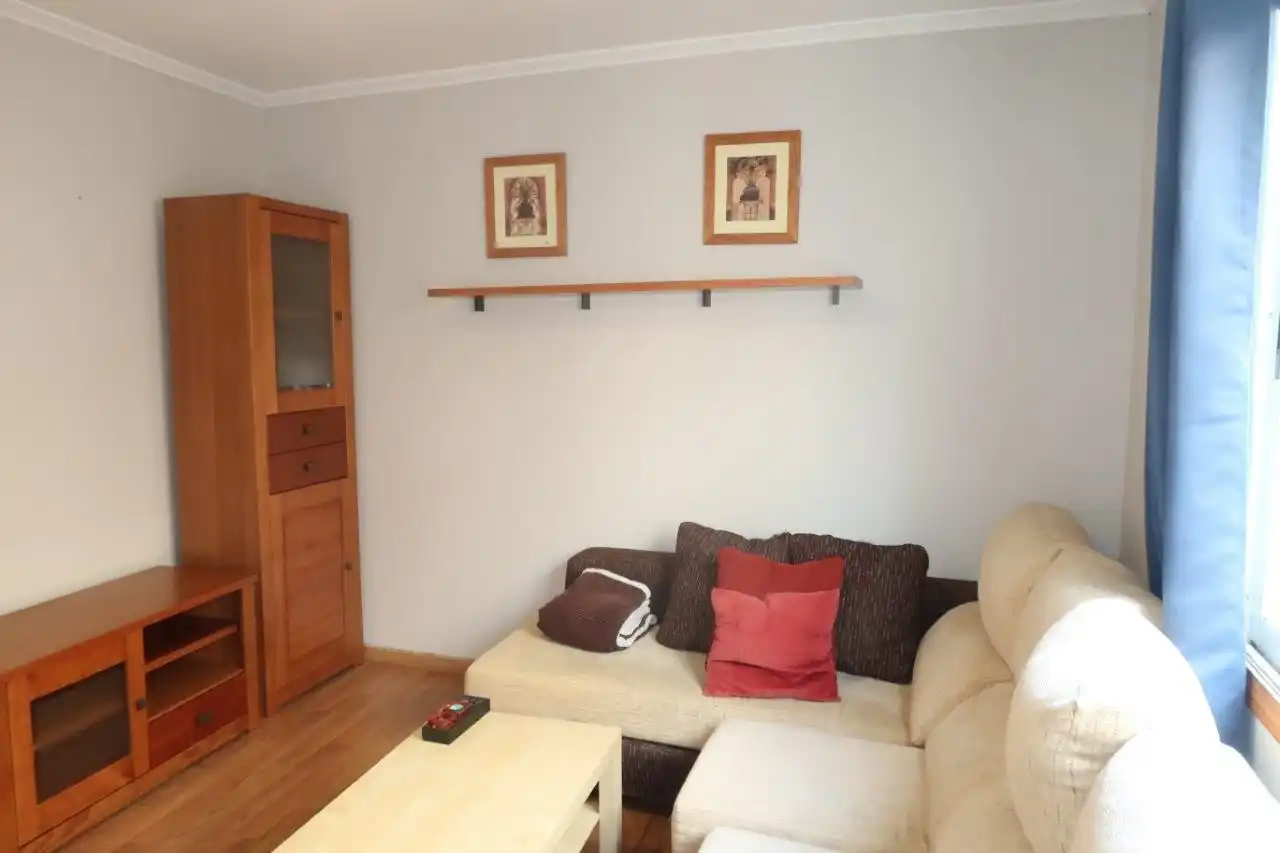 Living room of Flat for rent in A Coruña Capital   with Parquet flooring and Furnished