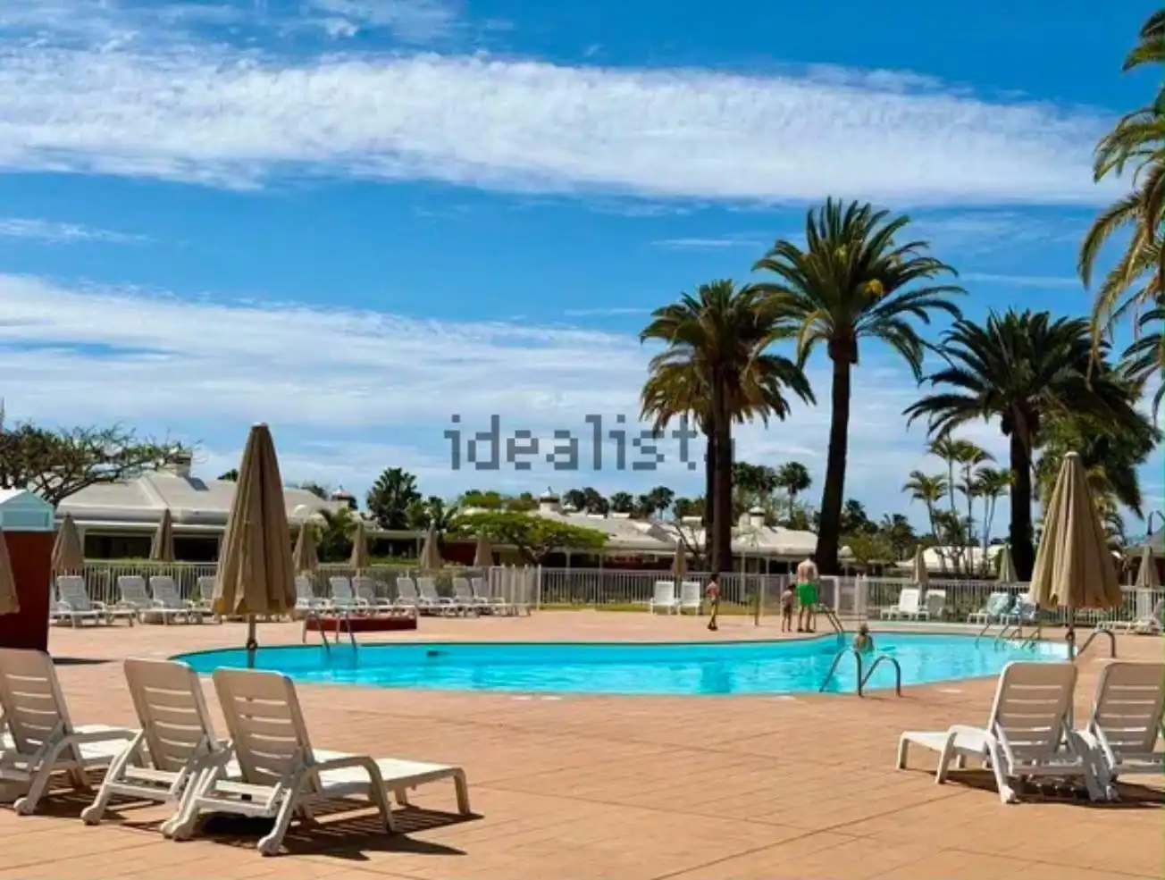 Piscina de Planta baixa de lloguer en San Bartolomé de Tirajana amb Jardí privat, Terrassa i Moblat