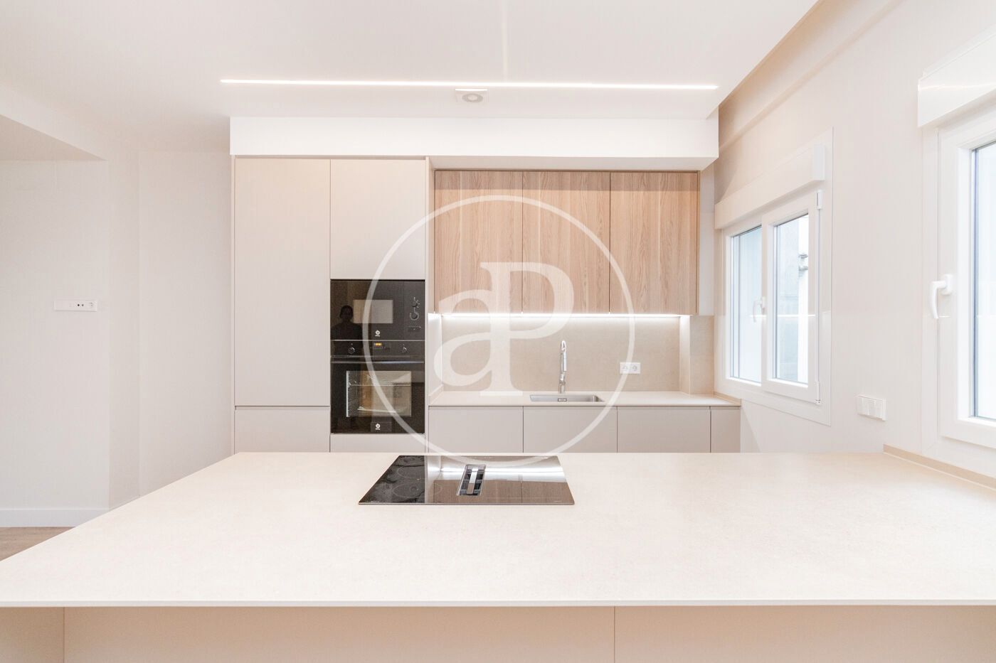 Kitchen of Flat for sale in  Madrid Capital  with Air Conditioner and Heating