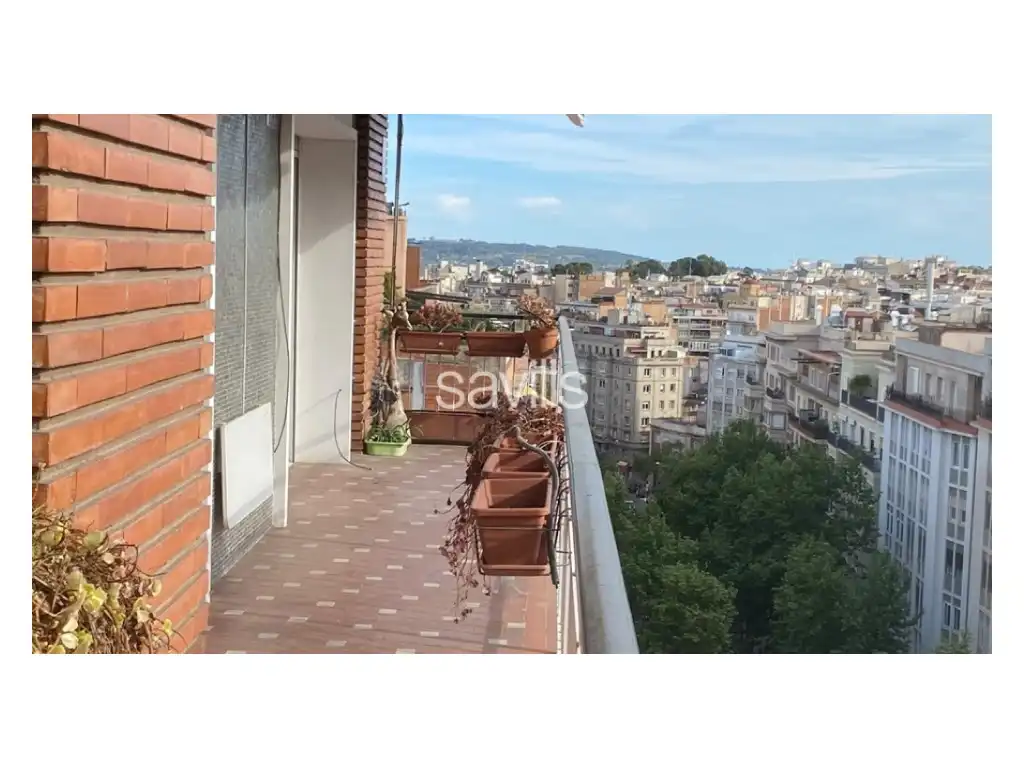 Balcony of Apartments for rent in Barcelona  with Air Conditioner, Oven and Washing machine