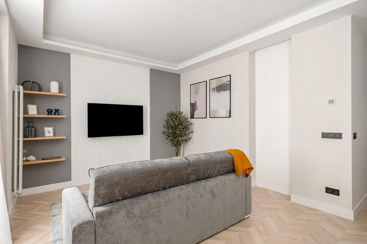 Wohnzimmer von Wohnung zum Verkauf in Madrid mit Klimaanlage und Heizung