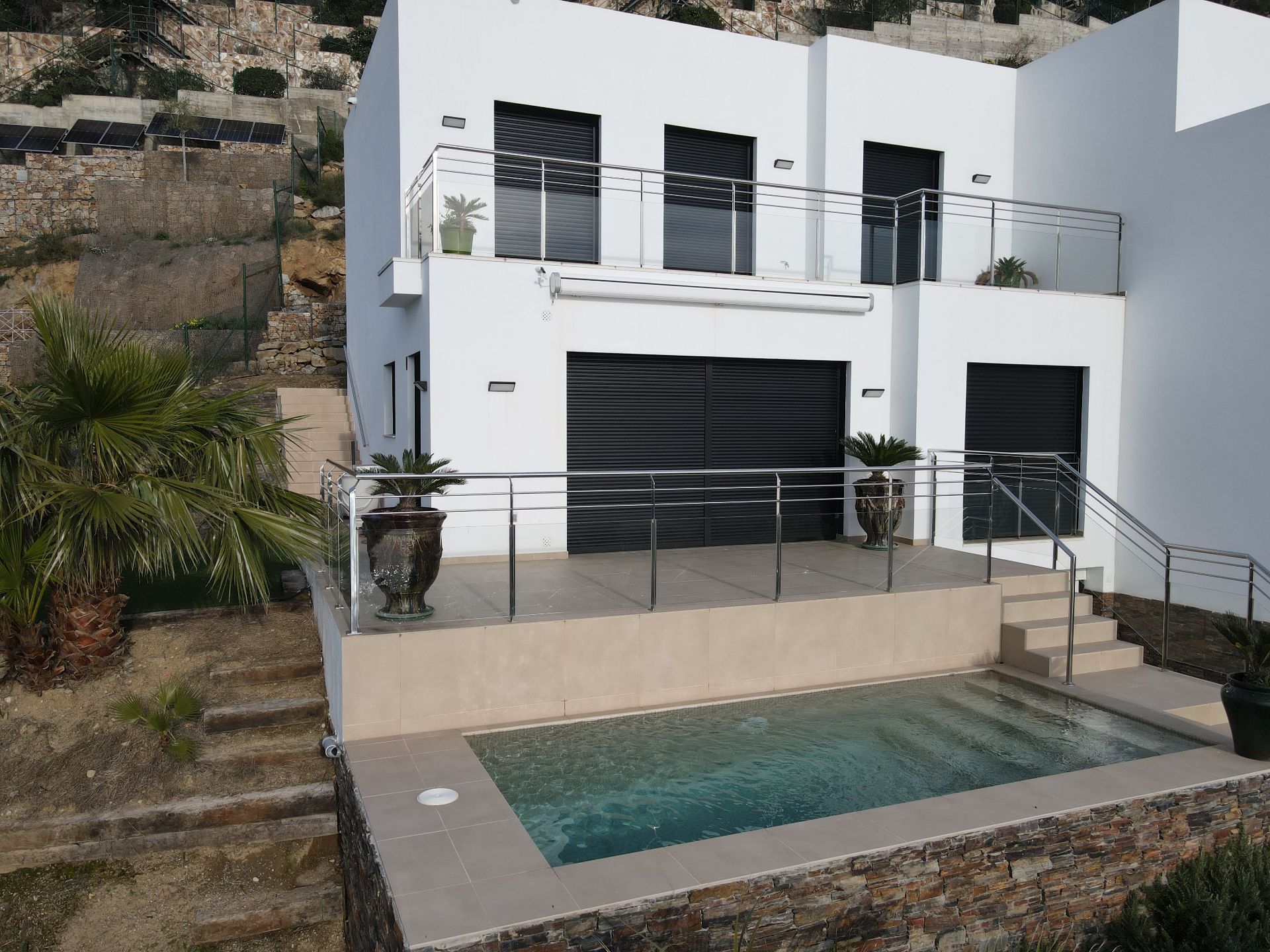 Swimming pool of House or chalet for sale in Roses  with Air Conditioner, Private garden and Swimming Pool