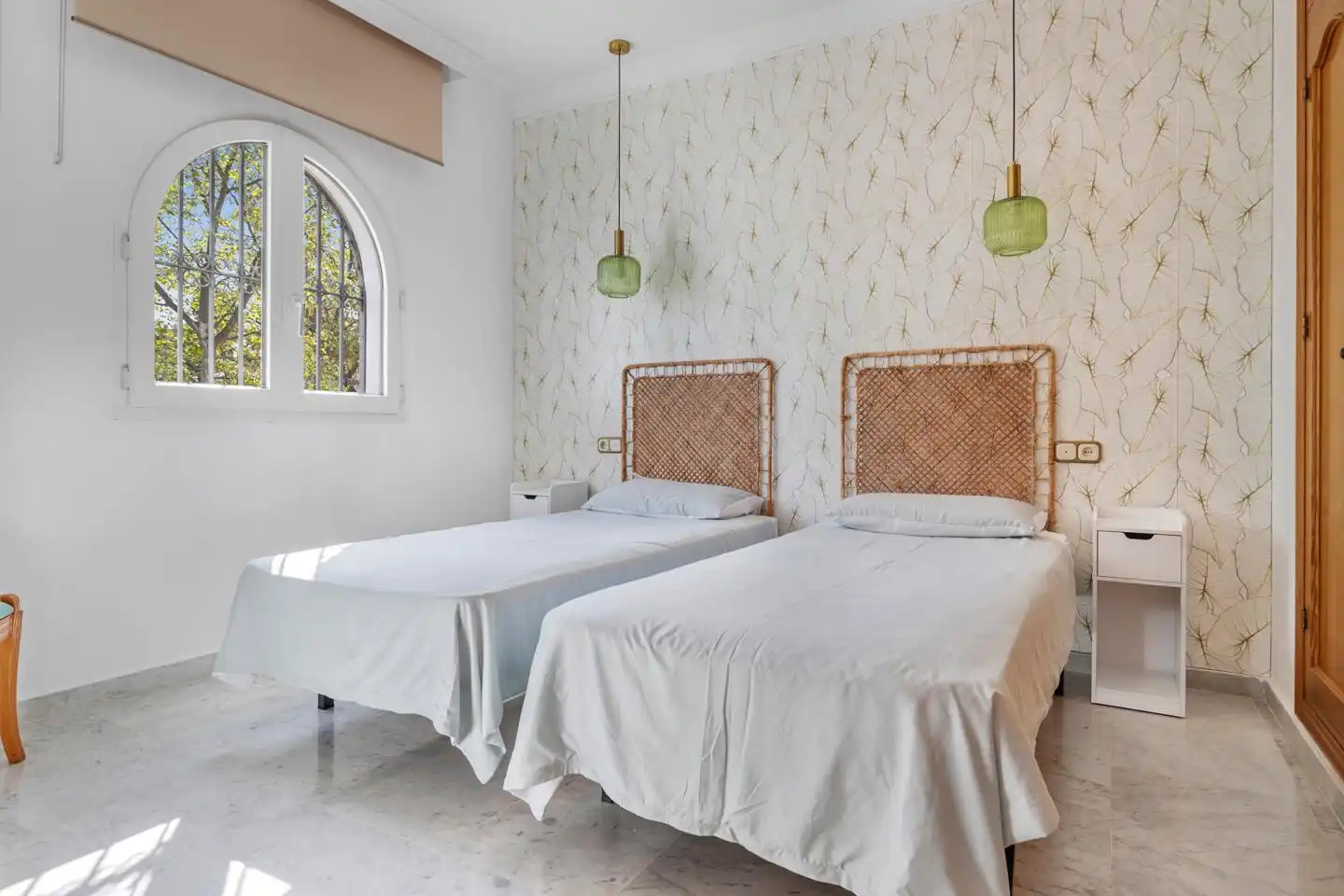 Bedroom of Houses for rent in Benalmádena  with Air Conditioner, Private garden and Swimming Pool