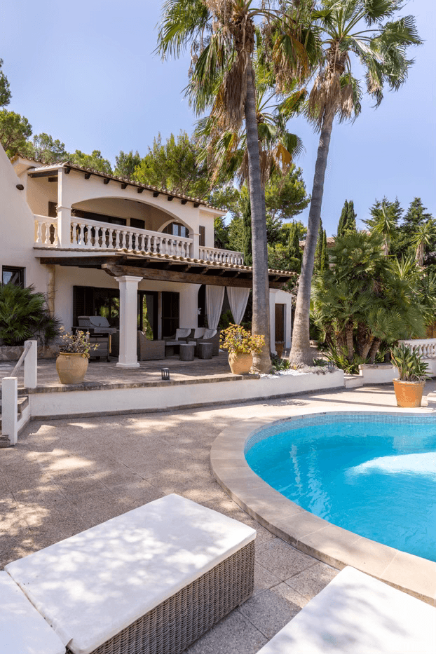Terrassa de Casa o xalet de lloguer en Calvià amb Aire condicionat, Calefacció i Jardí privat
