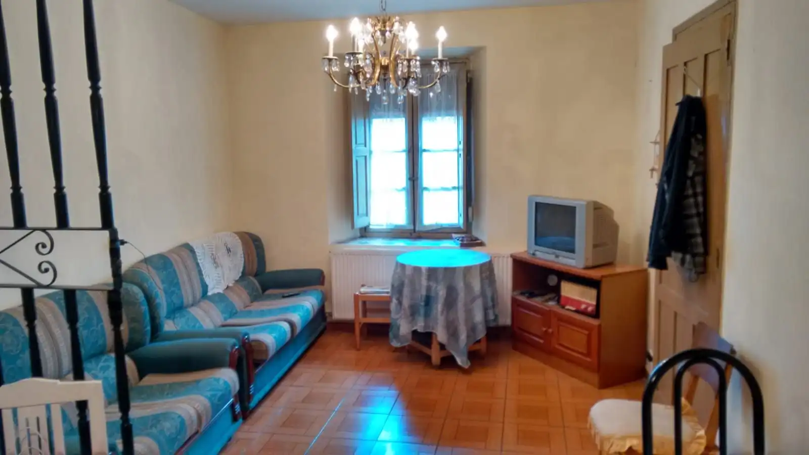 Living room of Detached homes for sale in Quintanar de la Sierra  with Terrace and Balcony