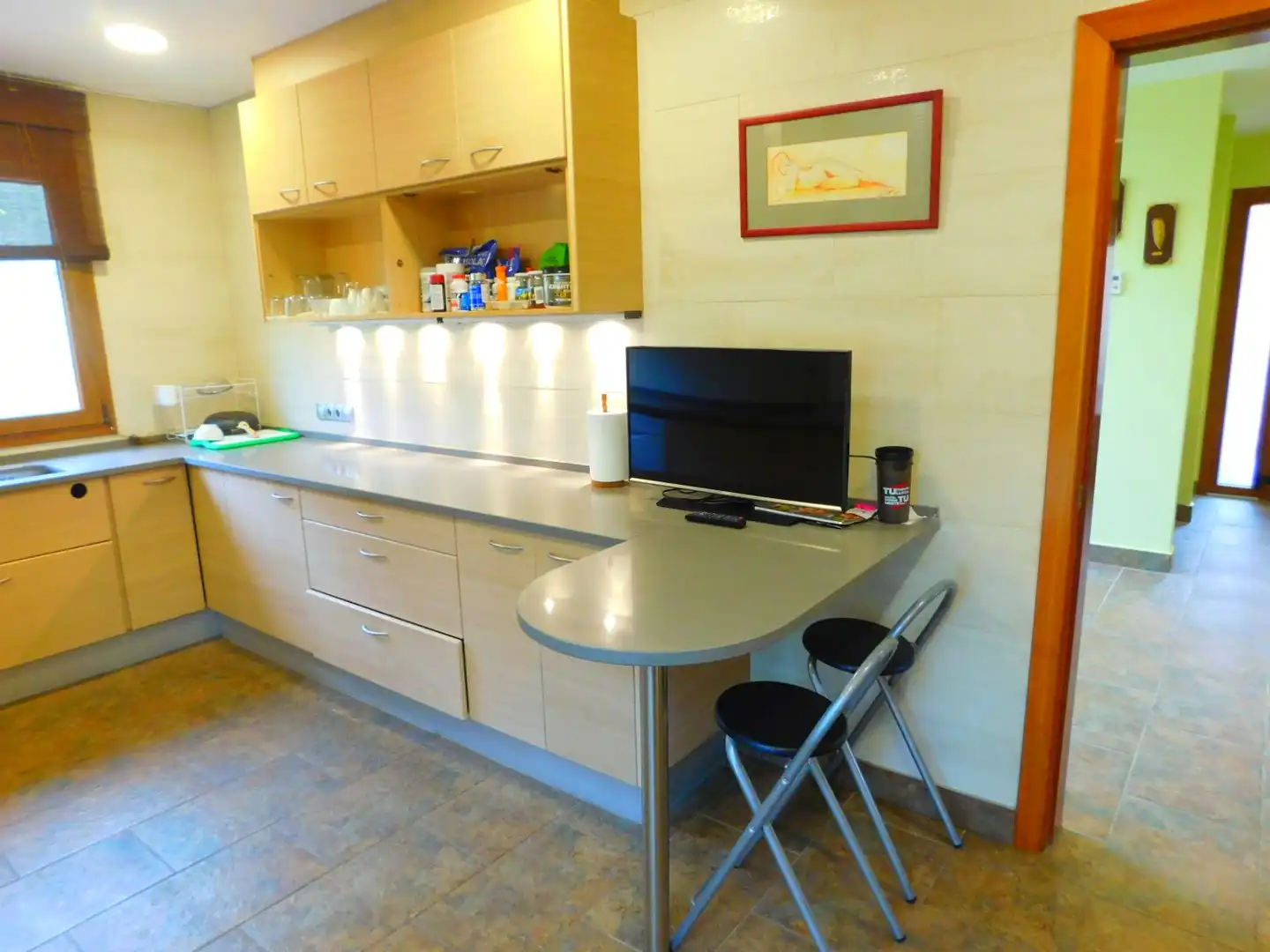 Cocina de Casa o chalet en venta en Palau-saverdera con Aire acondicionado, Jardín privado y Terraza
