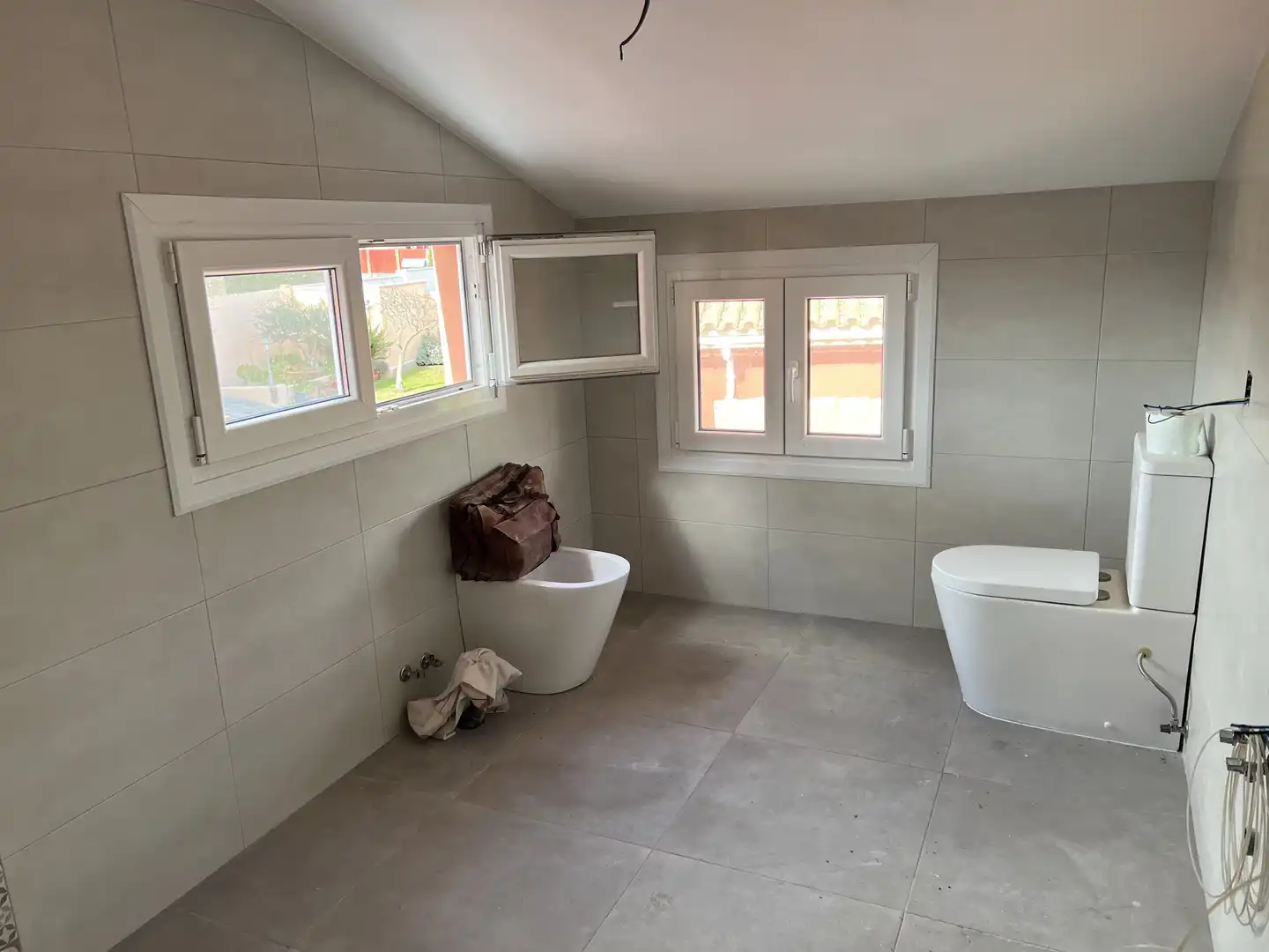 Bany de Casa o xalet en venda en El Puerto de Santa María amb Aire condicionat, Jardí privat i Parquet