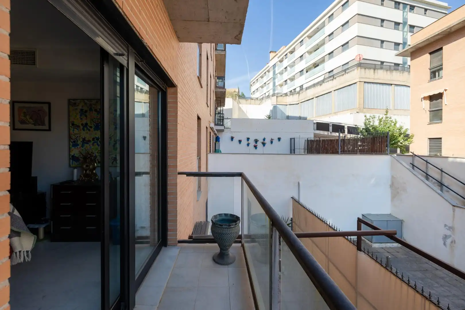 Balcony of Flat for sale in Granada  with Heating, Terrace and Storage room