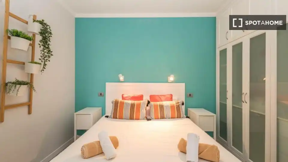 Dormitori de Apartament per a compartir en Las Palmas de Gran Canaria amb Aire condicionat, Terrassa i Moblat