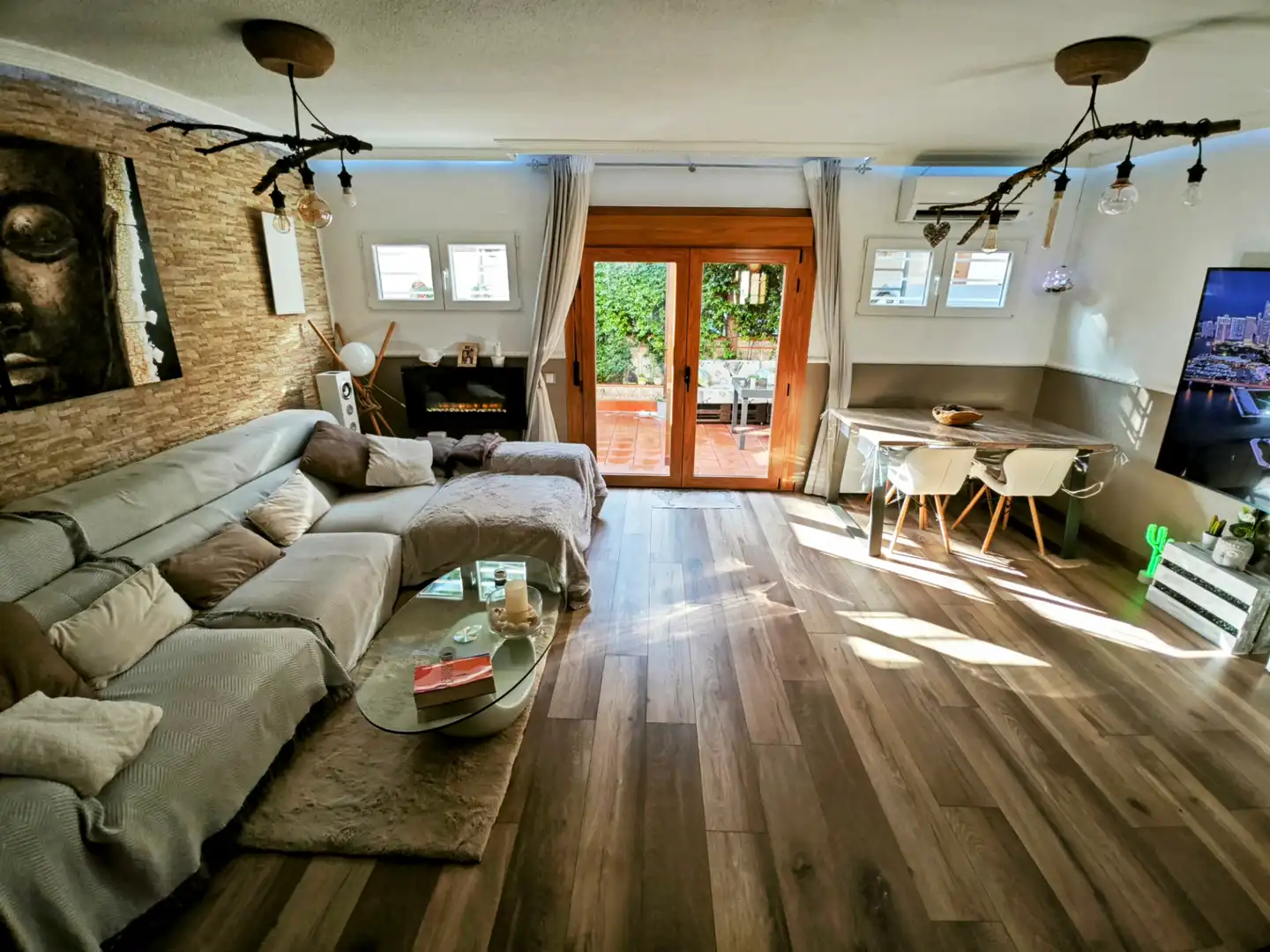 Living room of Detached homes for sale in Móstoles  with Air Conditioner, Heating and Private garden
