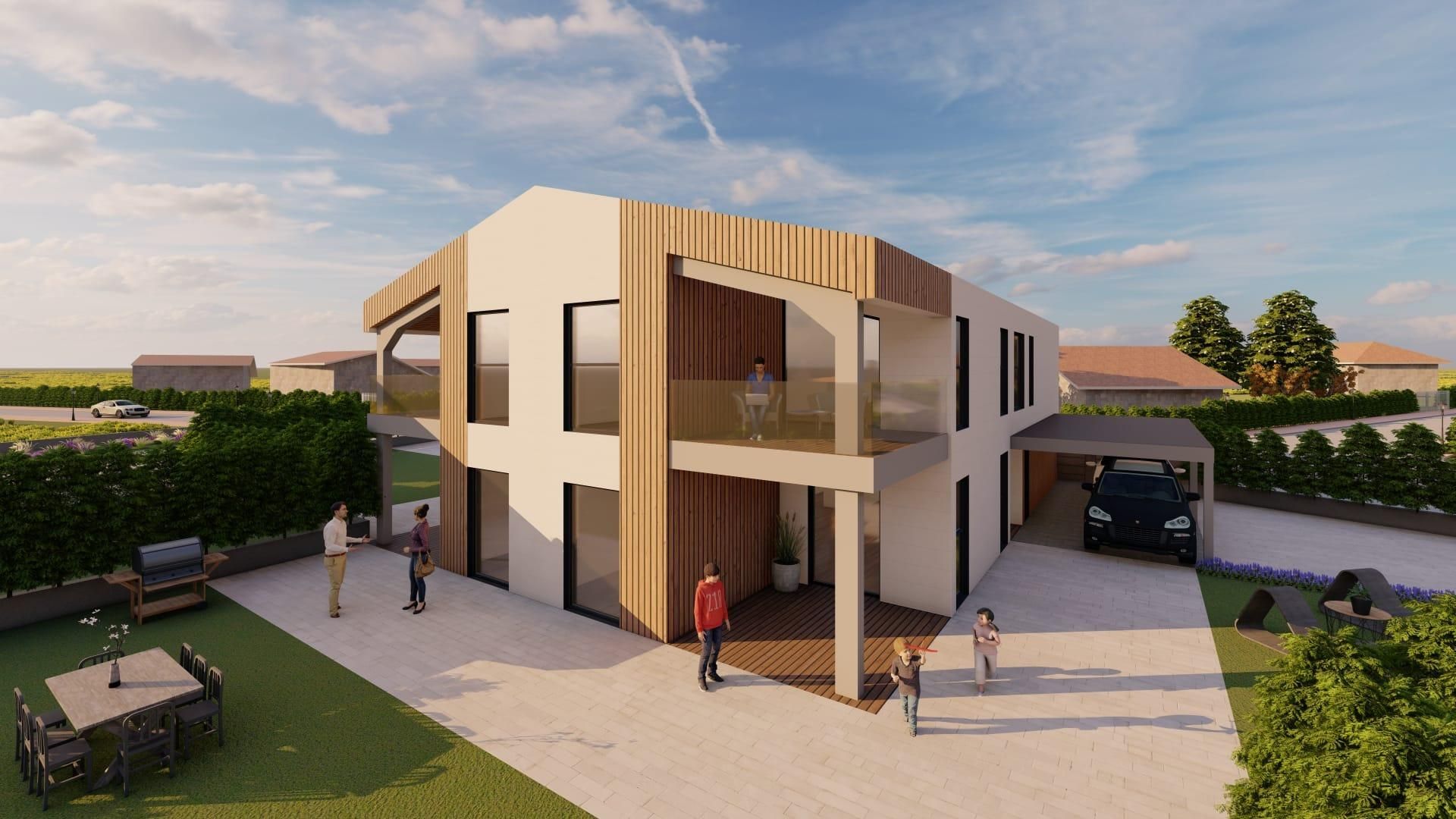 Vista exterior de Casa adosada en venta en Vitoria - Gasteiz con Terraza