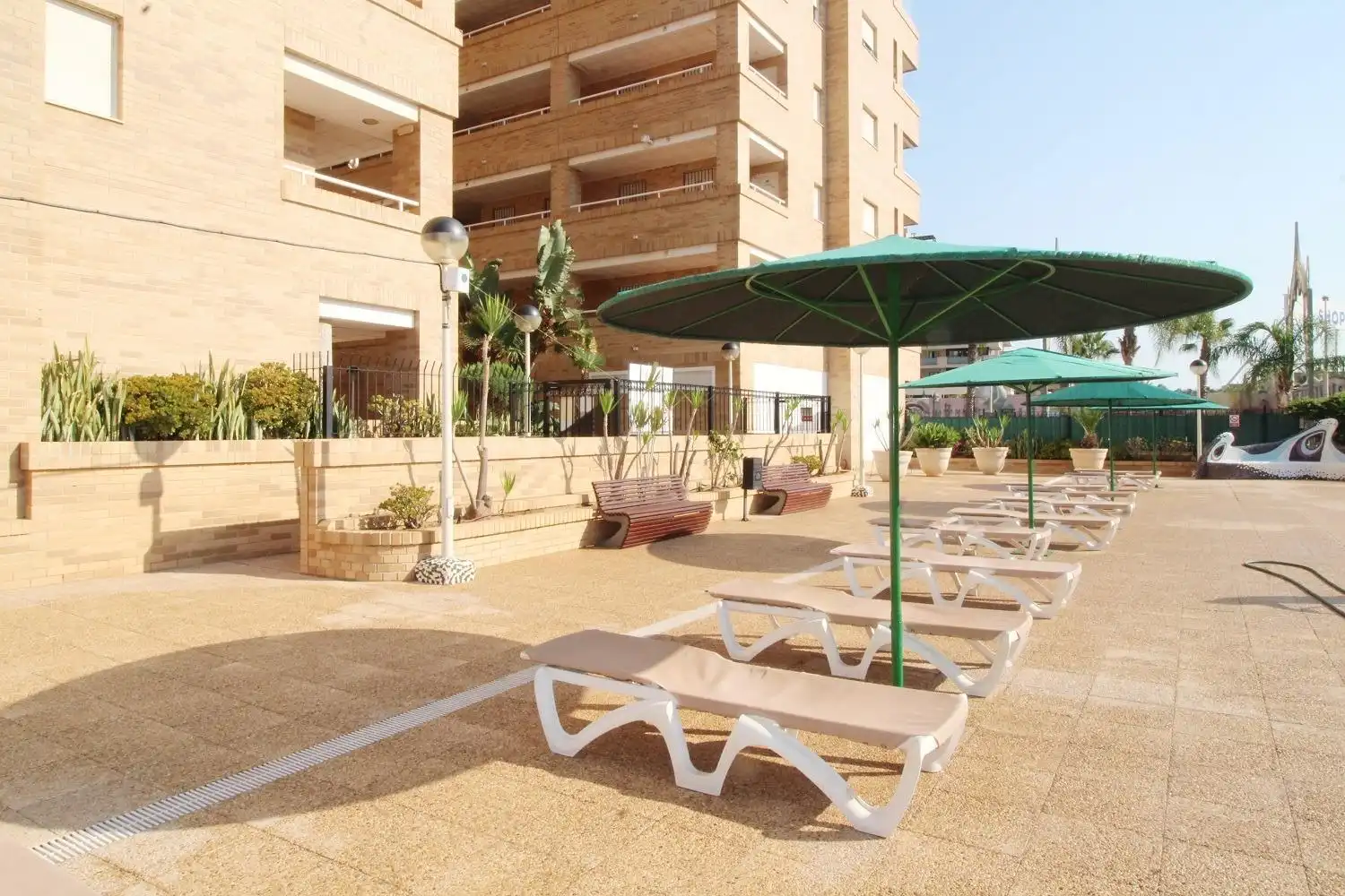 Terraza de Apartamento en venta en Oropesa del Mar / Orpesa con Aire acondicionado, Jardín privado y Terraza