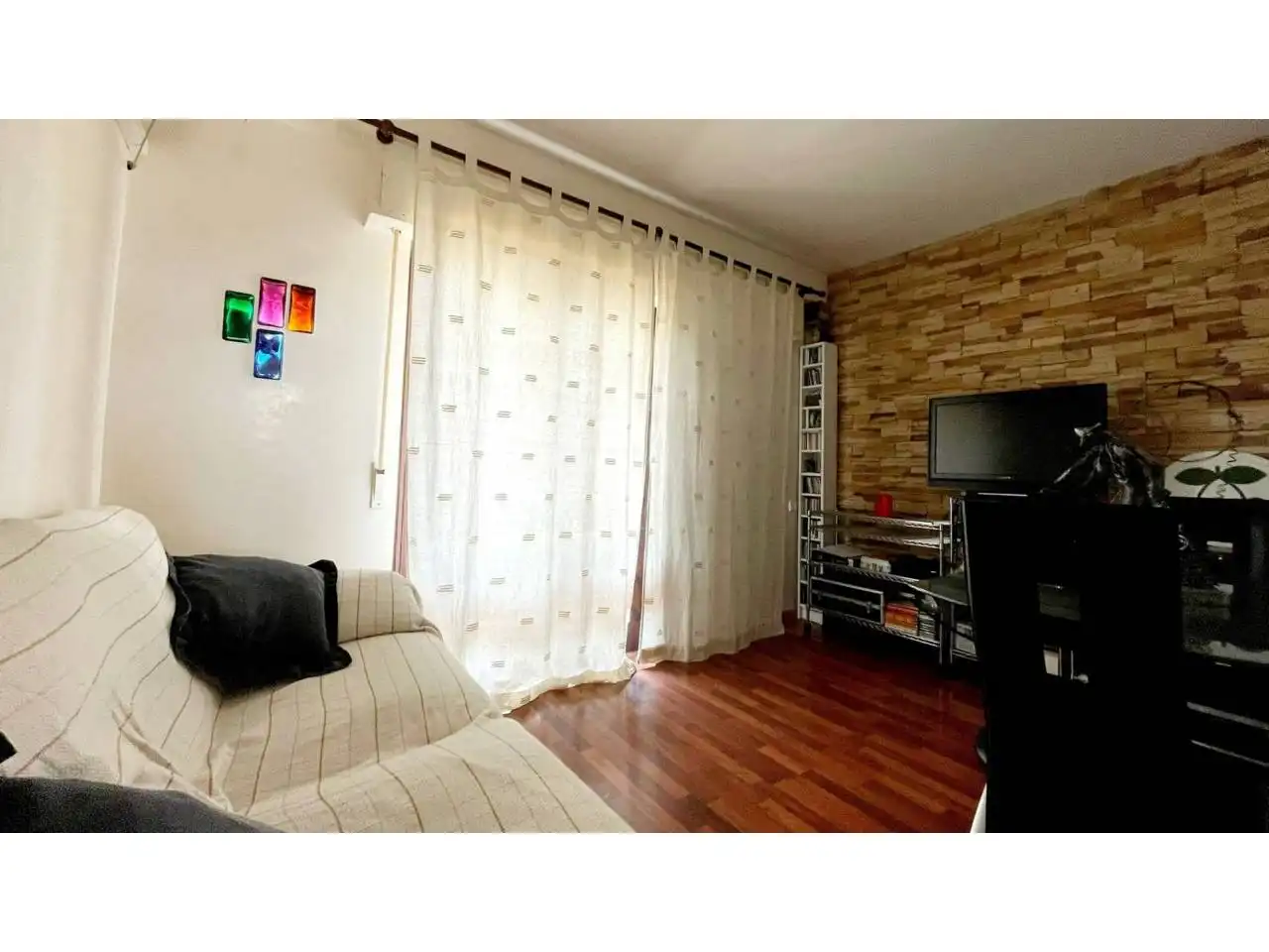 Sala de estar de Piso en venta en Roquetas de Mar con Aire acondicionado, Calefacción y Parquet