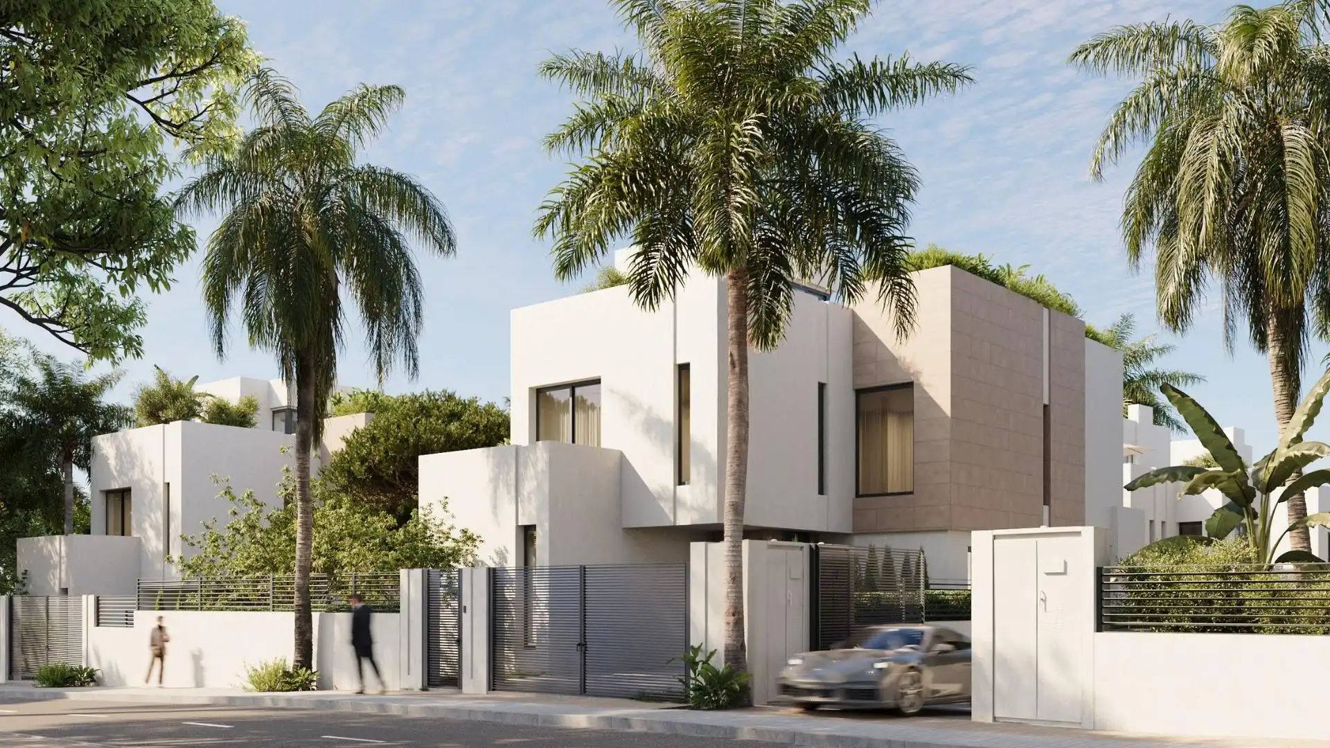 Exterior view of Houses for sale in Marbella  with Air Conditioner, Heating and Private garden