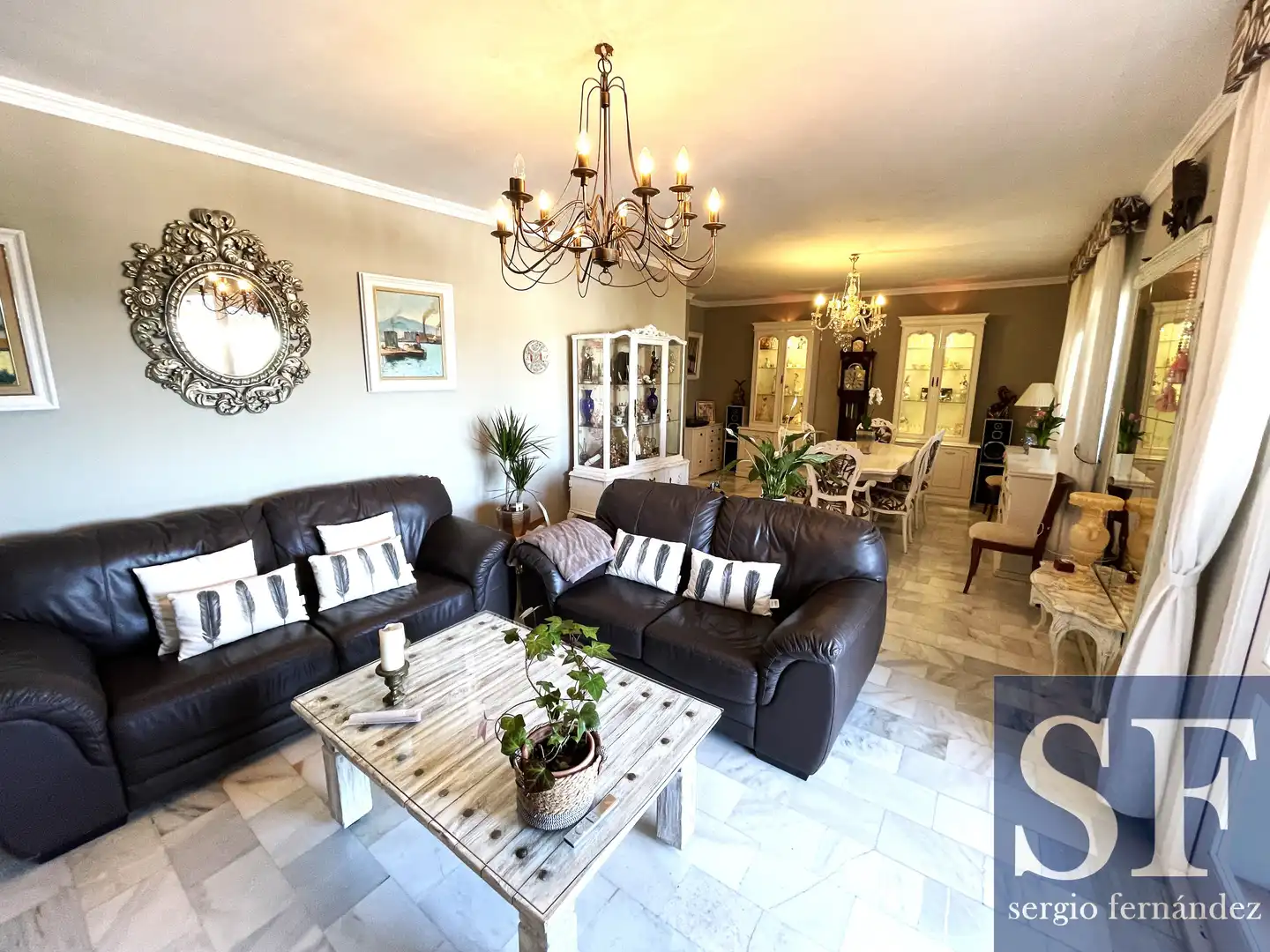 Sala de estar de Apartamento en venta en Cómpeta