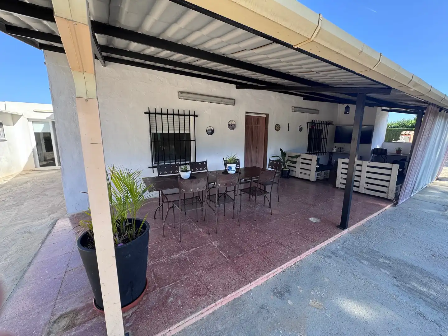 Terraza de Finca rústica en venta en Villena con Aire acondicionado, Calefacción y Jardín privado
