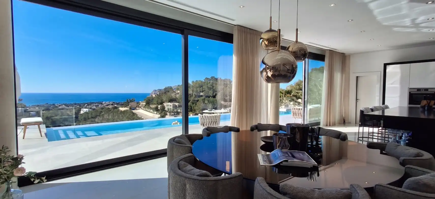 Dining room of Houses for sale in Benissa  with Air Conditioner, Heating and Private garden