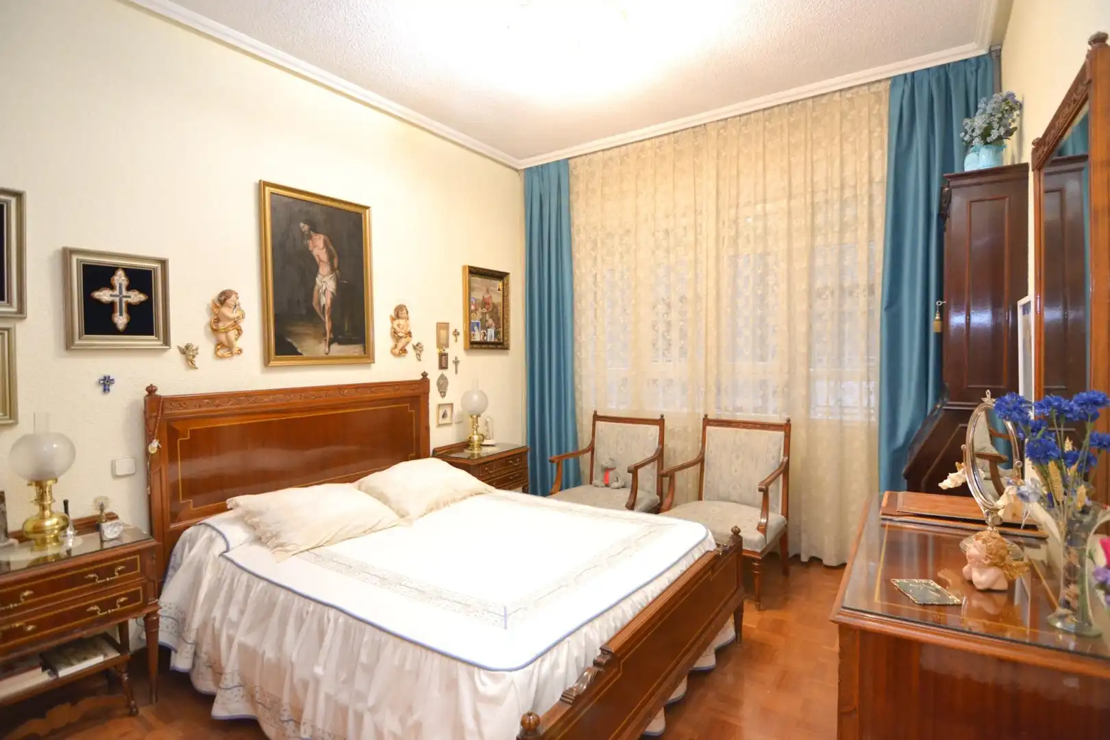 Schlafzimmer von Wohnung zum Verkauf in Madrid mit Heizung und Parkett