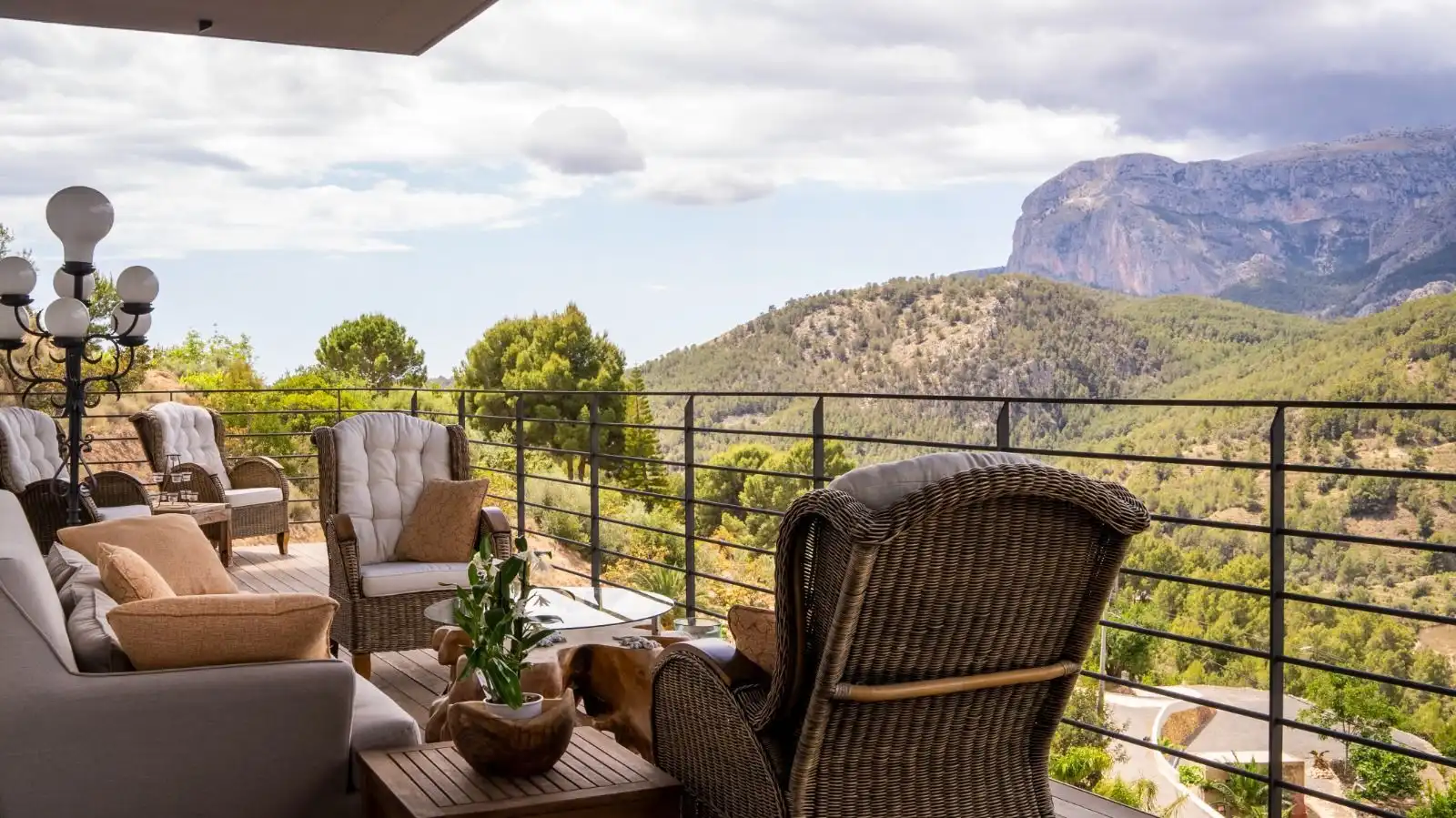 Terraza de Casa o chalet en venta en El Castell de Guadalest con Aire acondicionado, Calefacción y Jardín privado