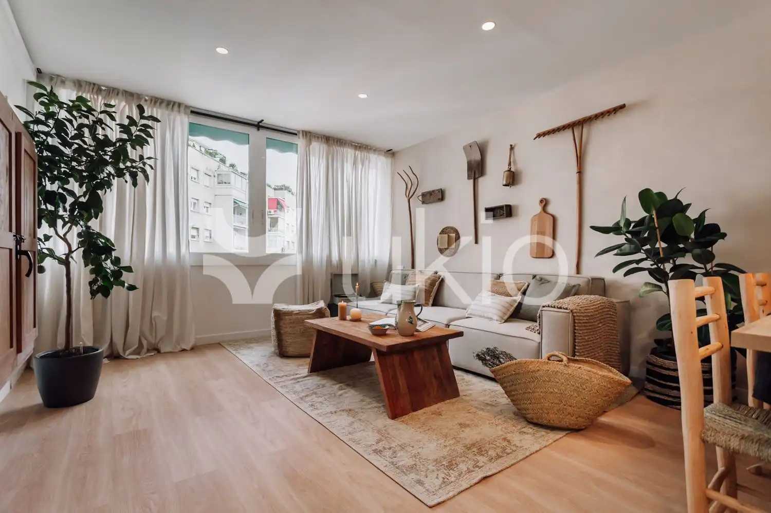 Sala d'estar de Apartament de lloguer en  Barcelona Capital amb Aire condicionat, Calefacció i Terrassa
