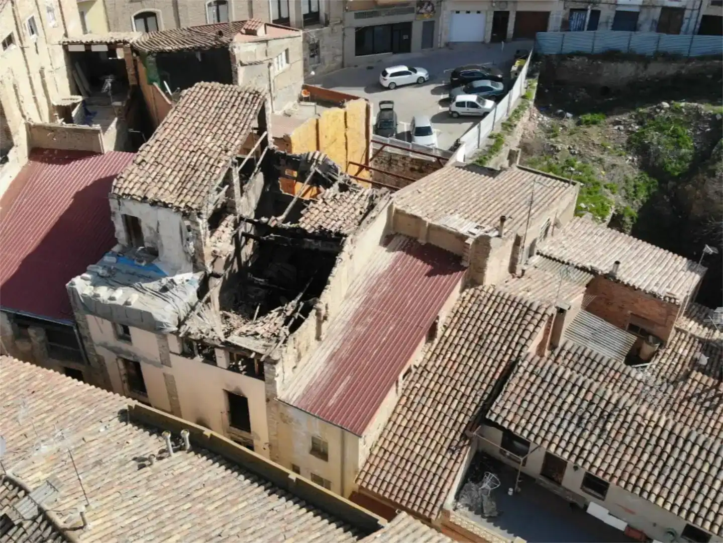 Vista exterior de Casa adosada en venda en Fraga