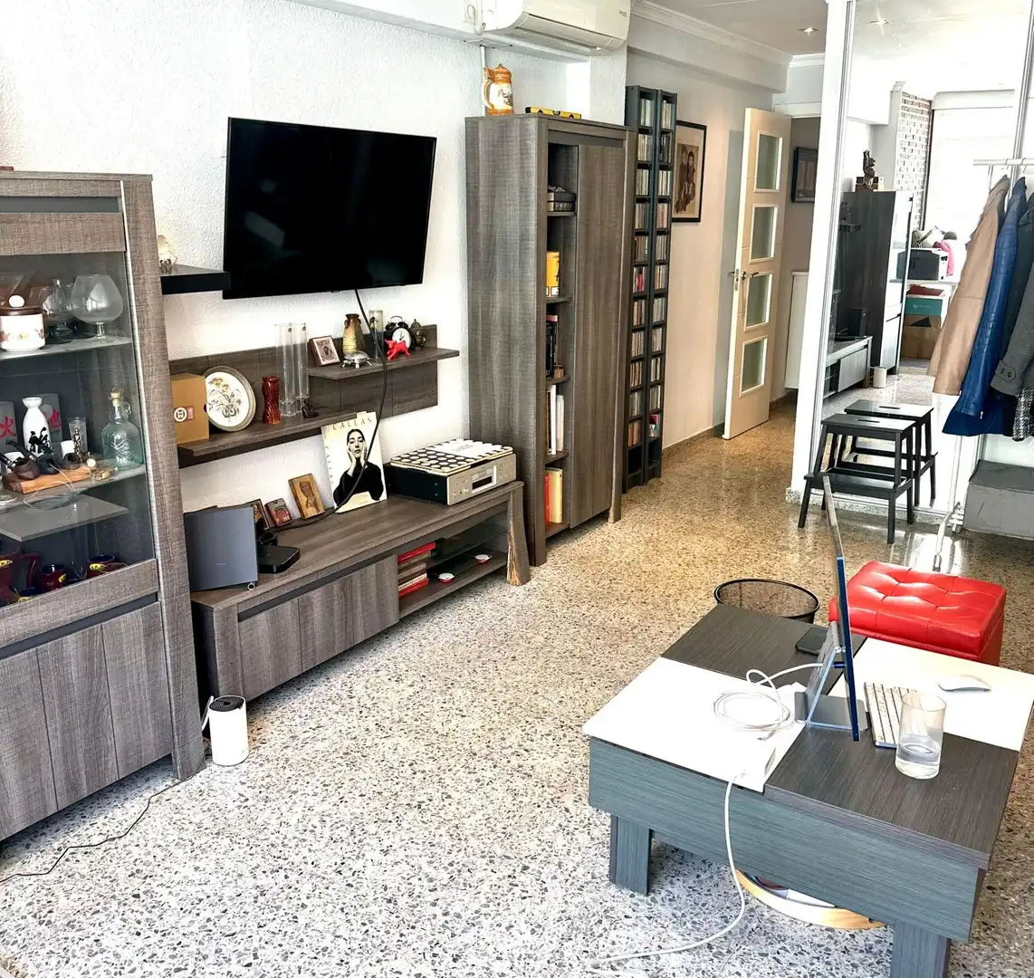 Sala de estar de Piso en venta en Valencia con Aire acondicionado y Balcón