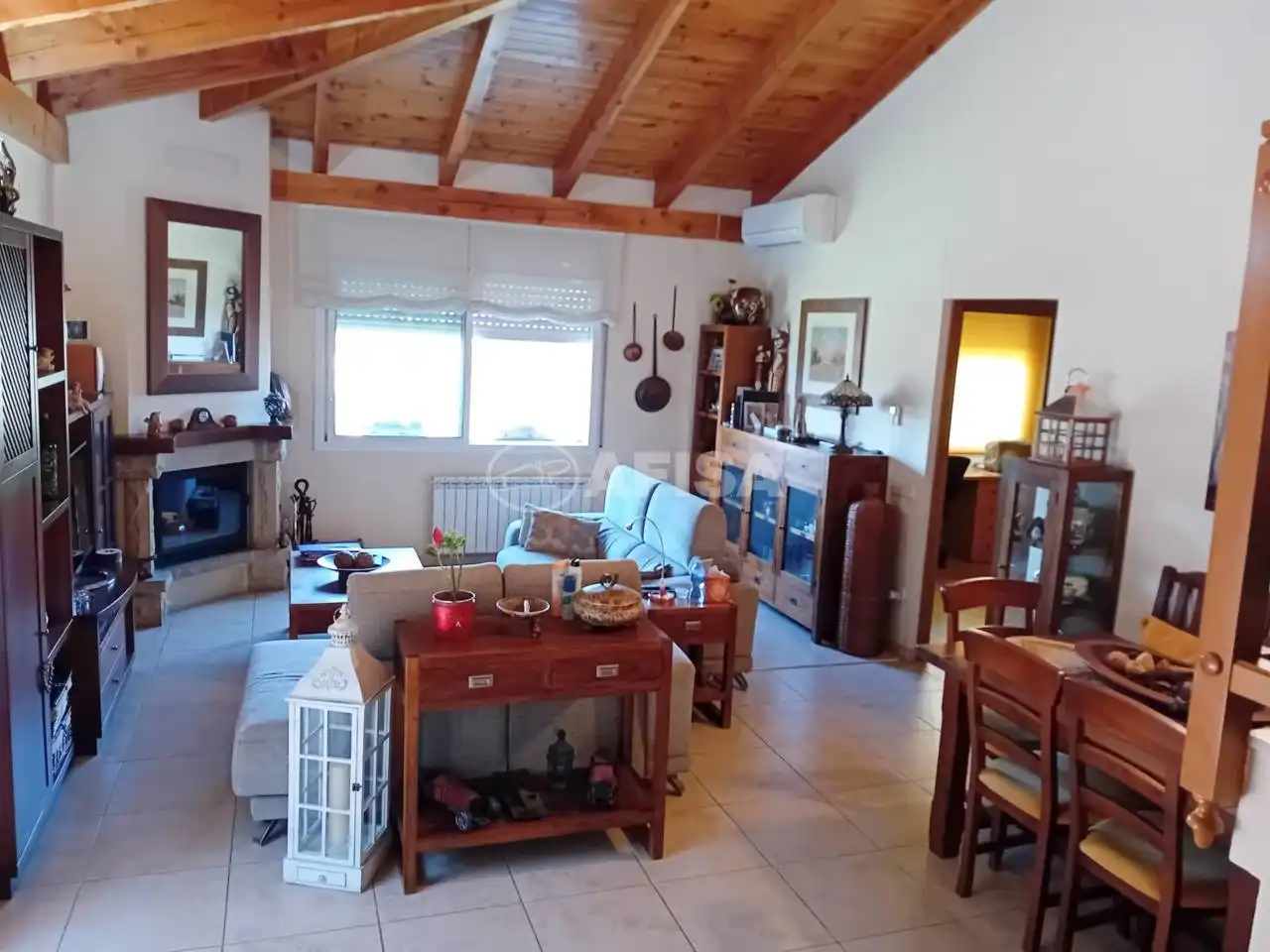 Living room of Houses for sale in Sant Pere de Vilamajor  with Air Conditioner, Heating and Private garden