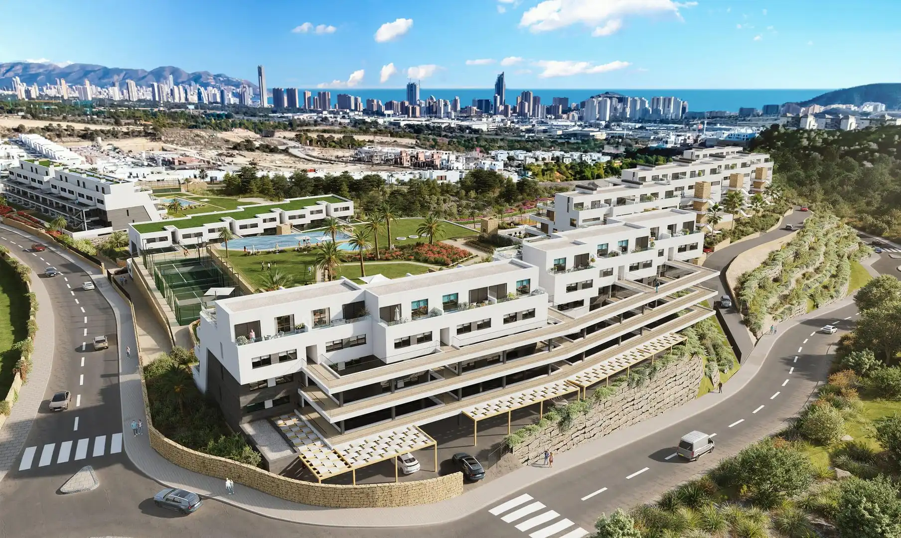 Vista exterior de Estudio en venta en Finestrat con Piscina comunitaria