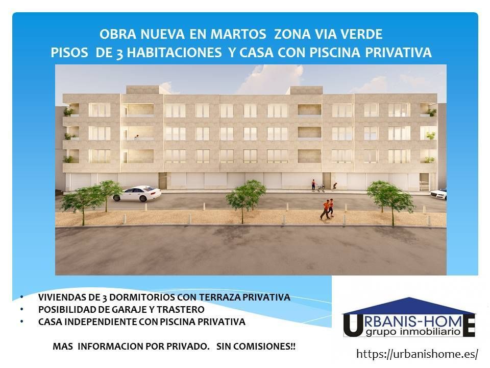Exterior view of Duplex for sale in Martos  with Air Conditioner, Heating and Terrace