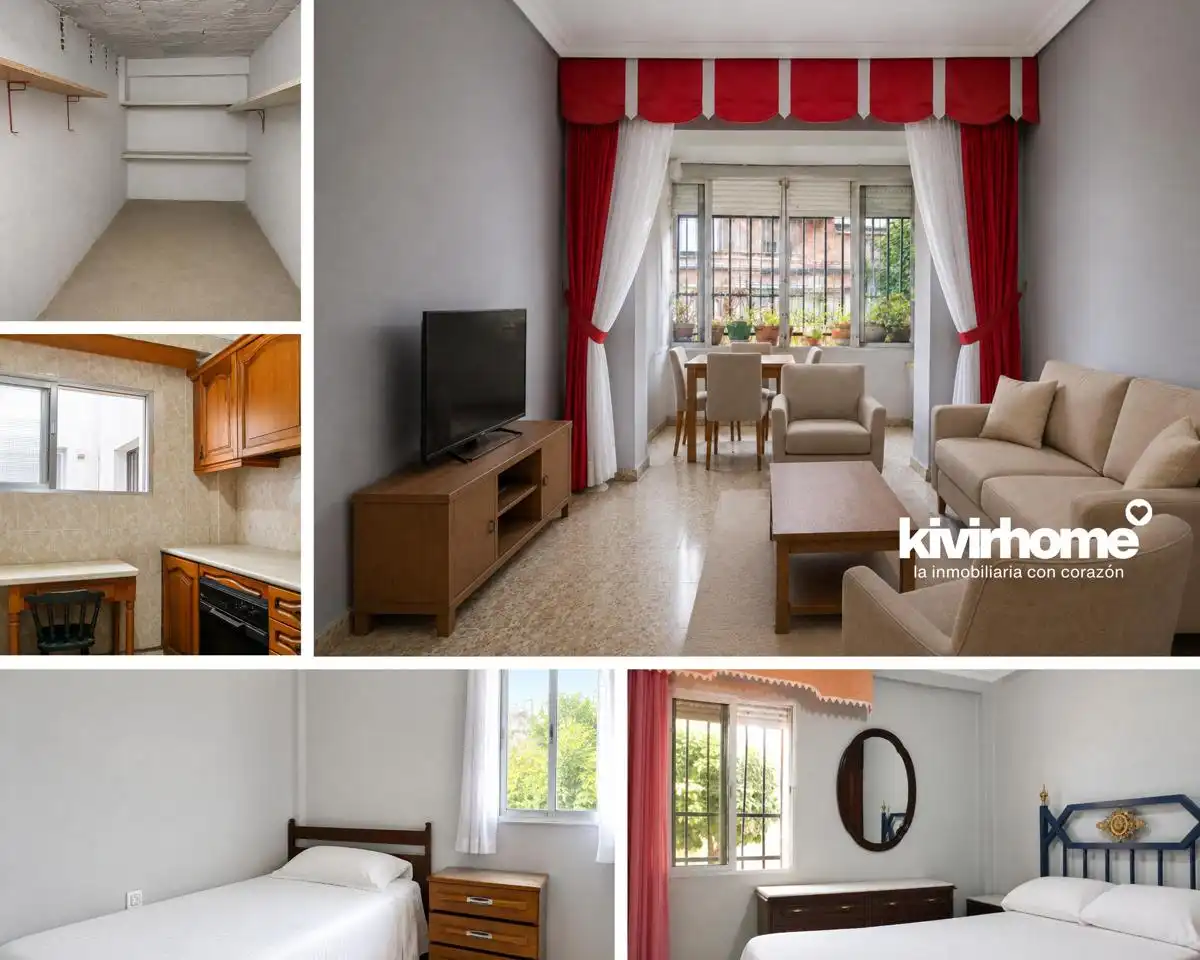 Sala de estar de Planta baja en venta en San Juan de Aznalfarache con Trastero y Amueblado