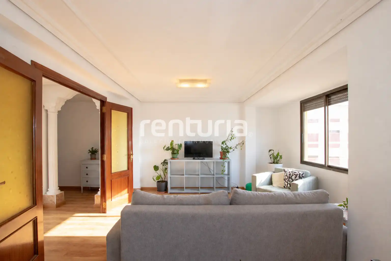 Sala de estar de Piso de alquiler en Meliana con Aire acondicionado, Amueblado y Balcón