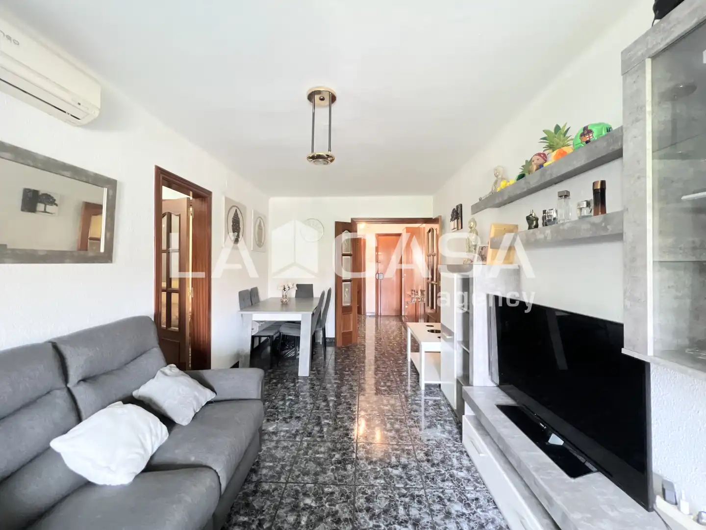 Sala d'estar de Pis en venda en Badalona amb Calefacció i Balcó